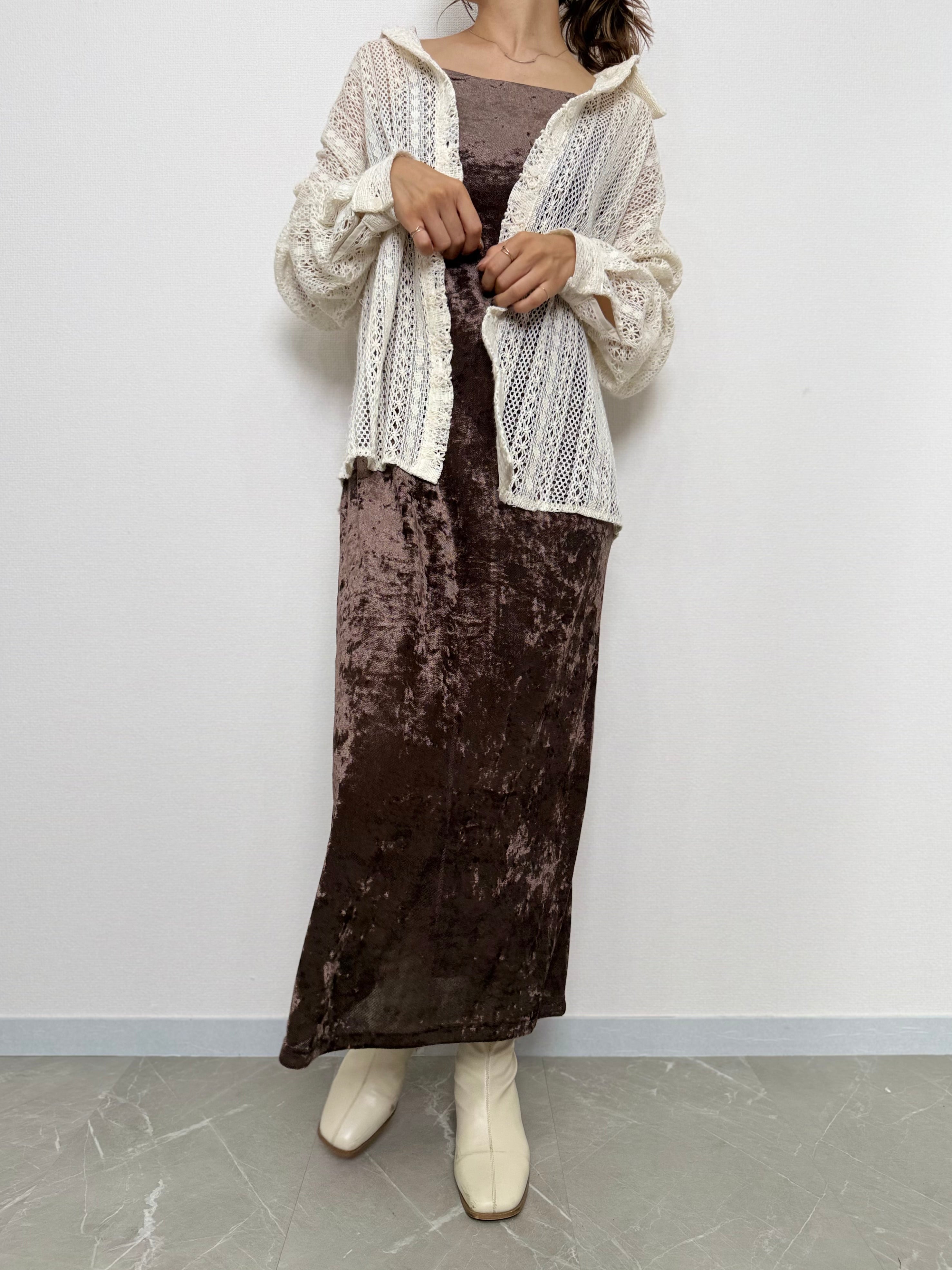 SHEER VELOUR ONE PIECE