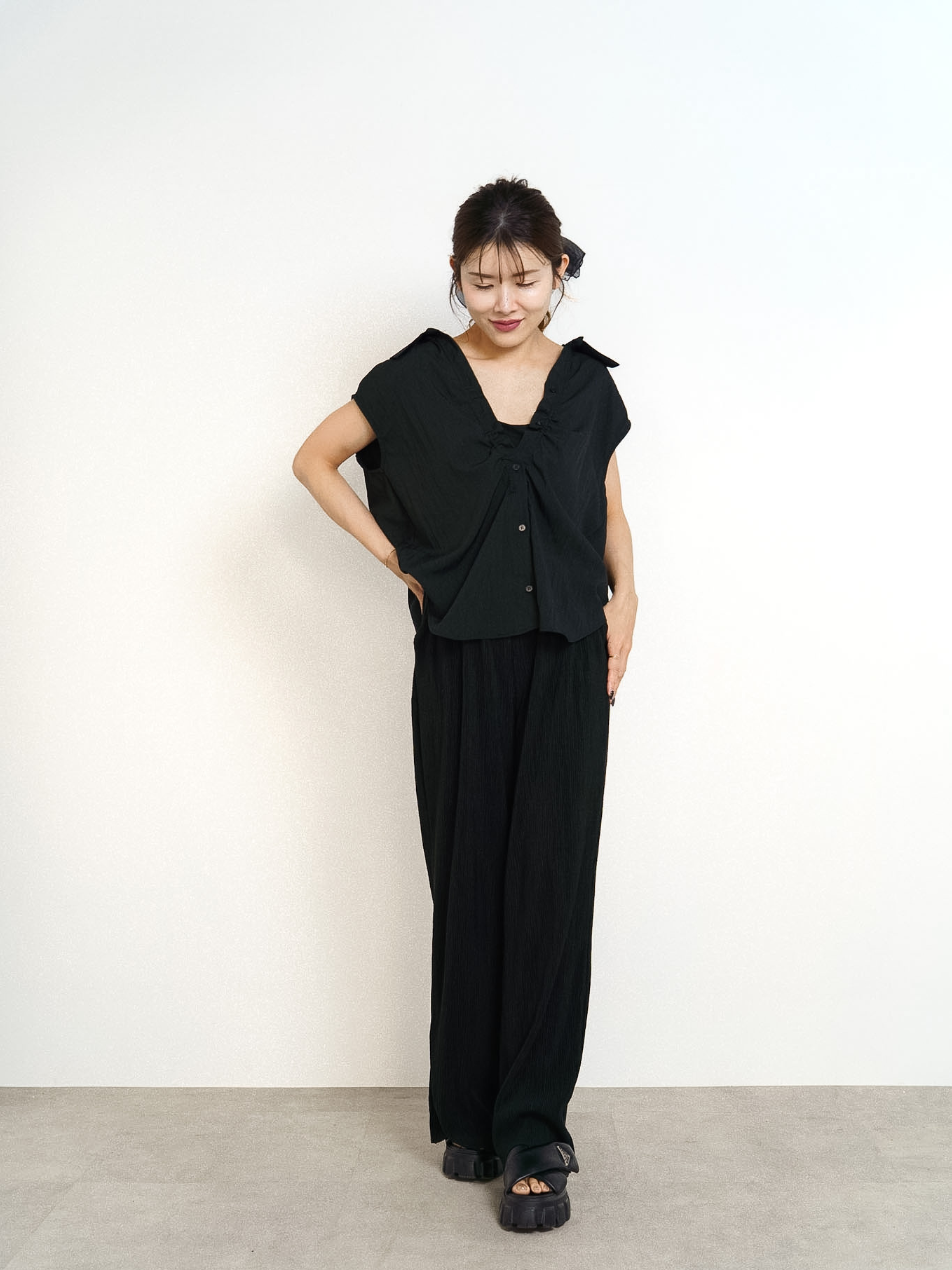 DRAWSTRING BLOUSE