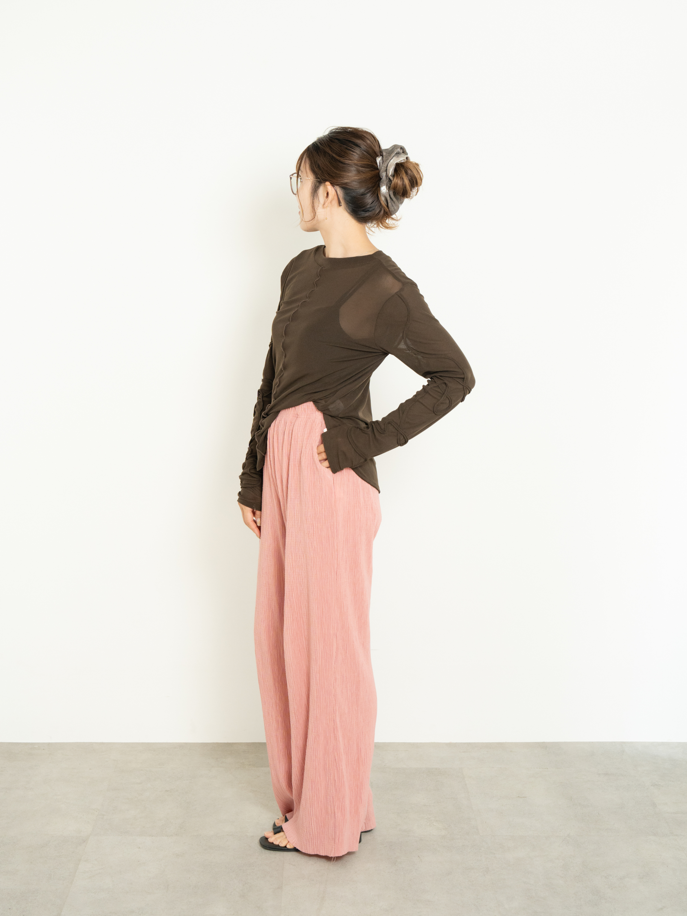 2WAY SHEER STITCH TOPS