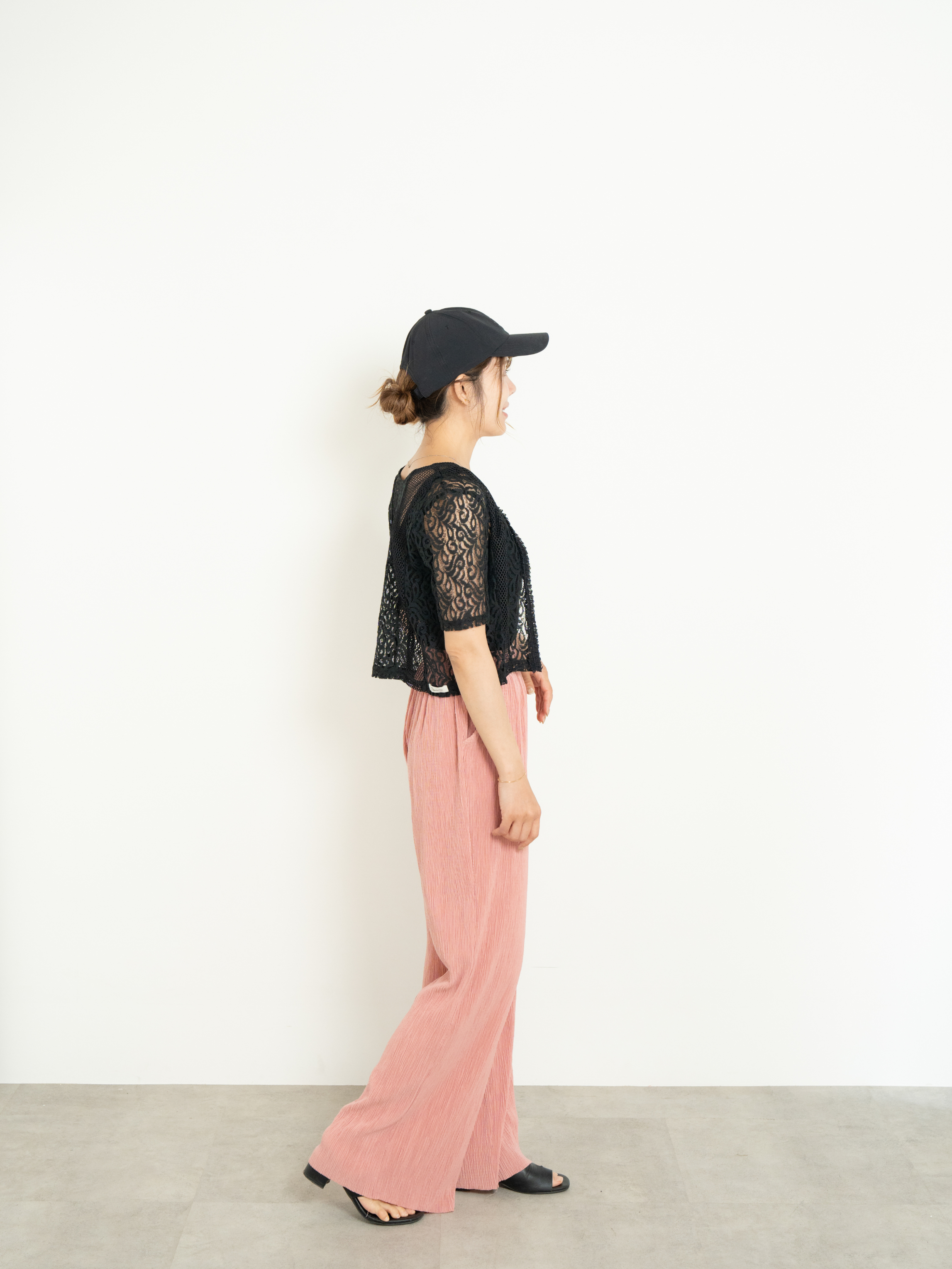 2WAY CLASSICAL LACE MESH TOP
