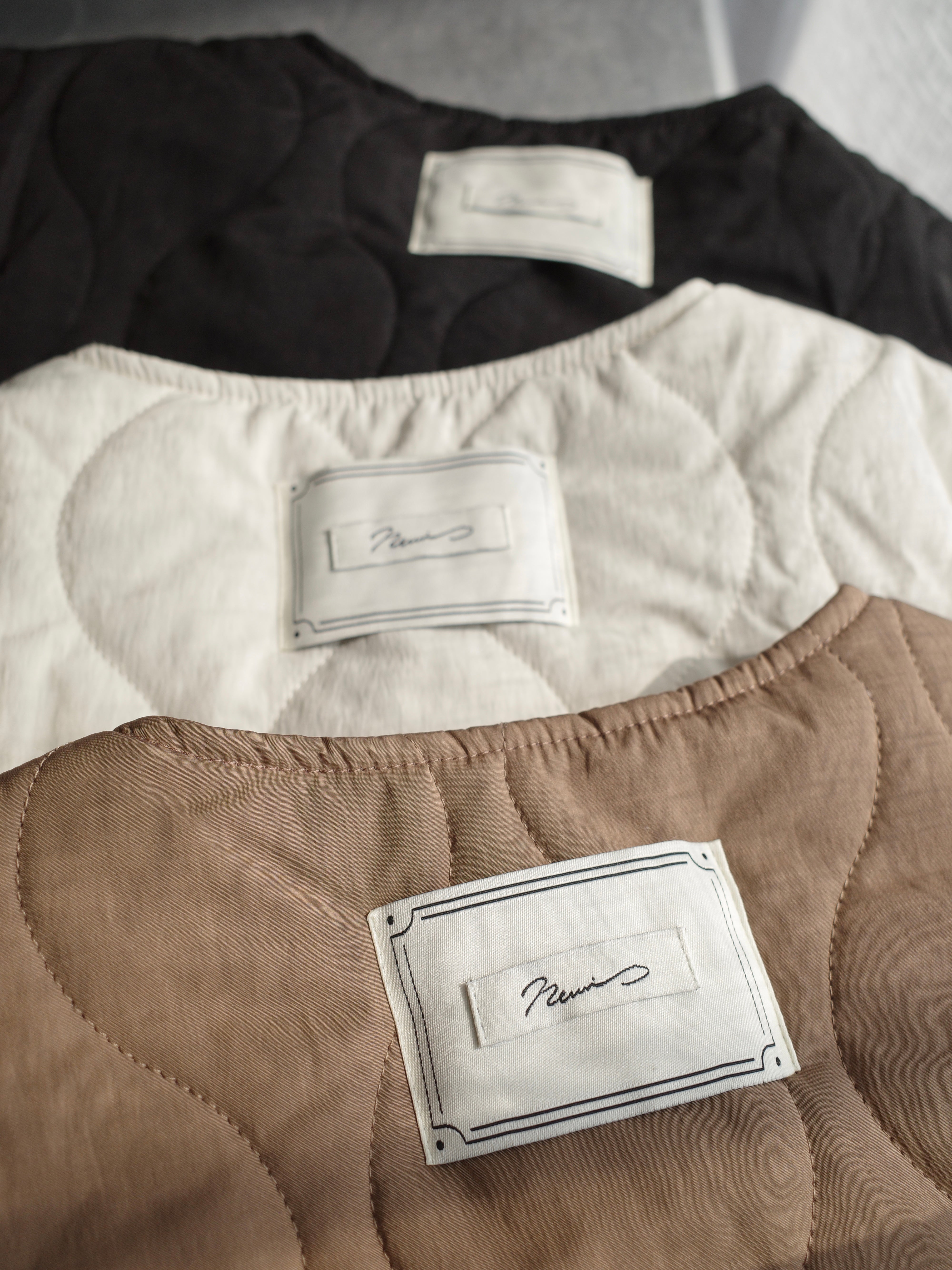 FRILL HEM QUILTING VEST