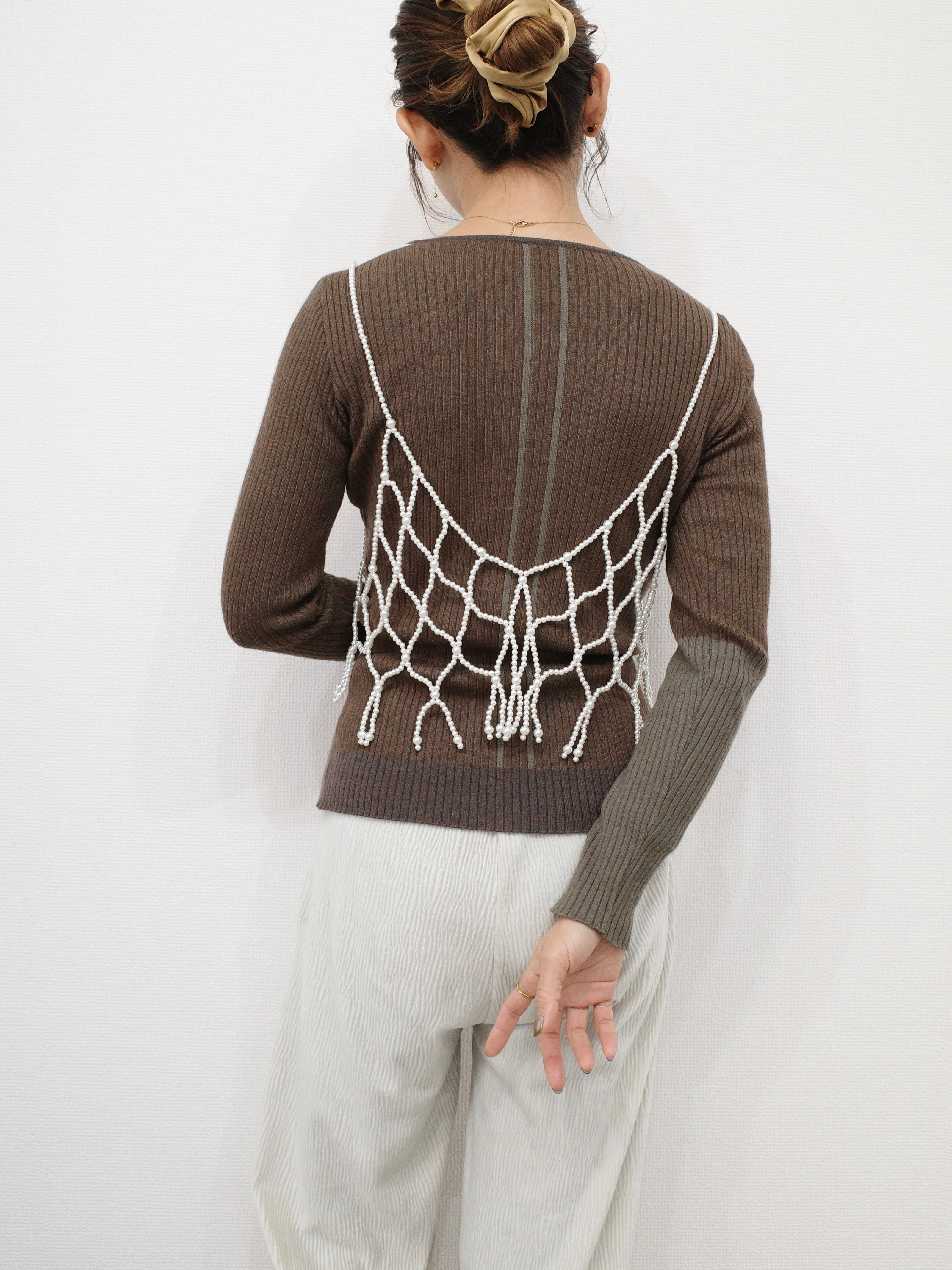 EN LINE ASYMMETRY RIB KNIT