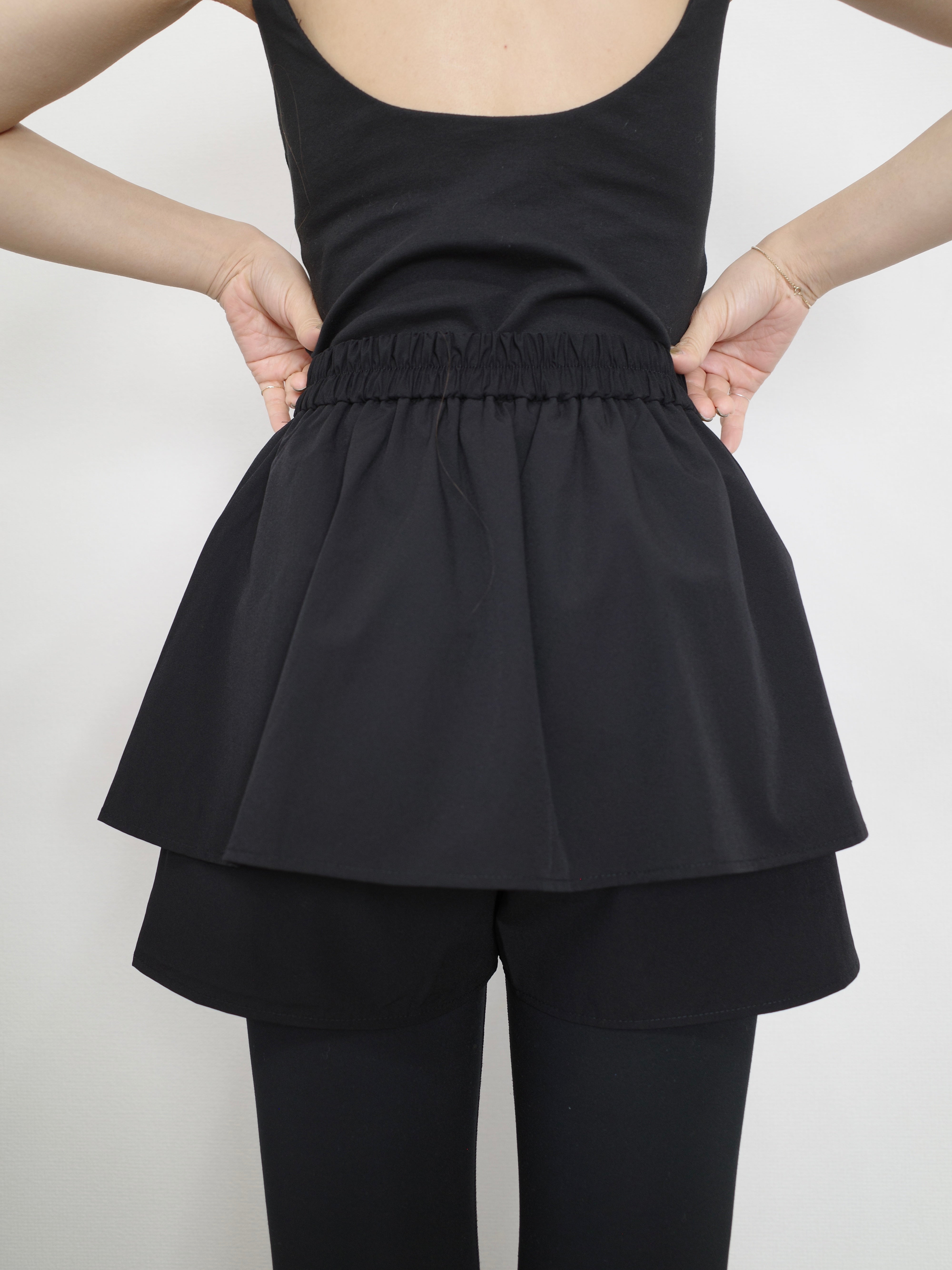 RASH LAYERED SHORT PANTS