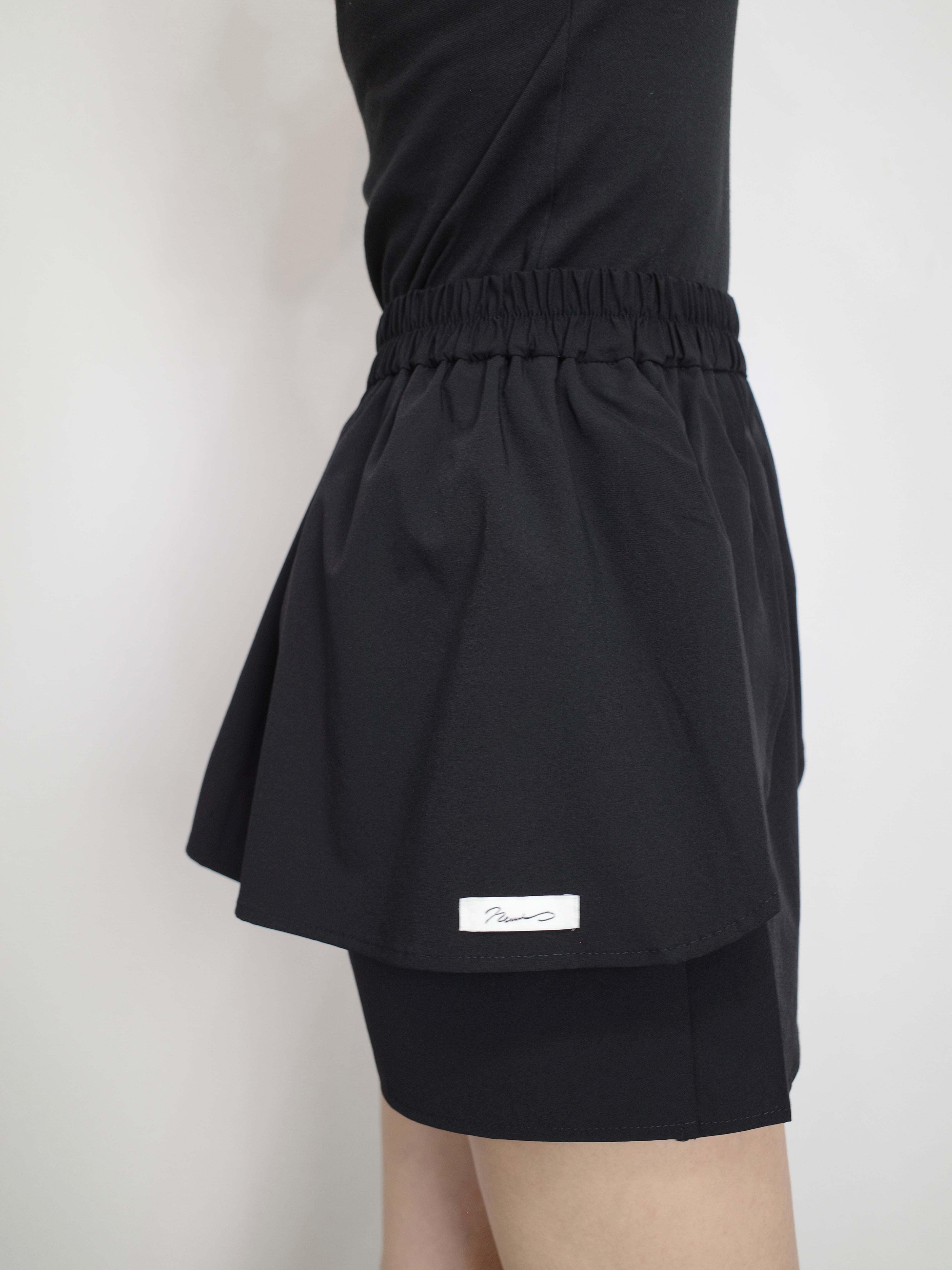 RASH LAYERED SHORT PANTS