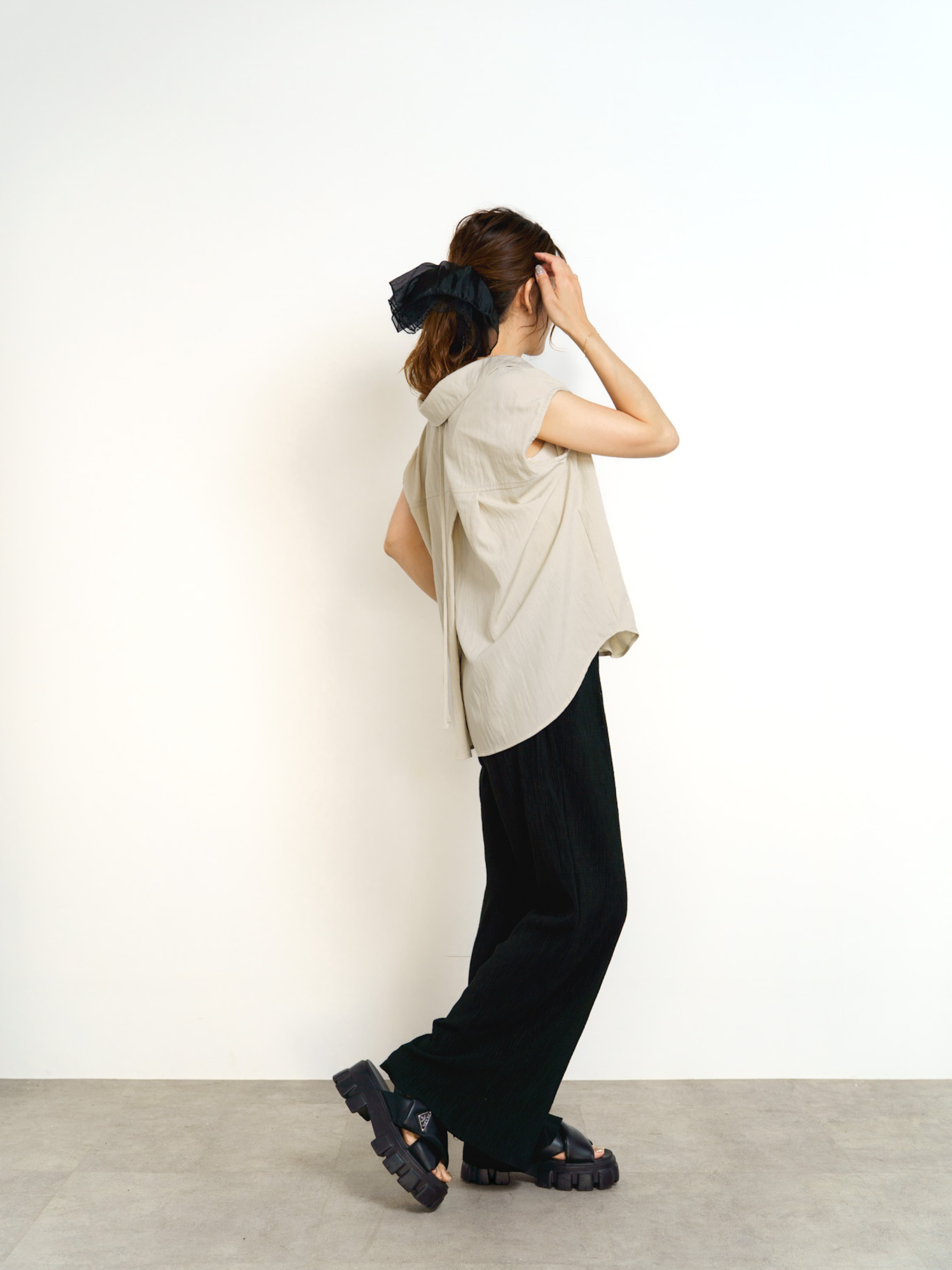 DRAWSTRING BLOUSE