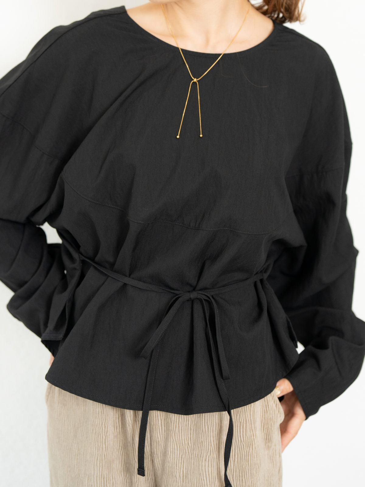 2WAY RIBBON BLOUSE【9/25(金)〜 販売】