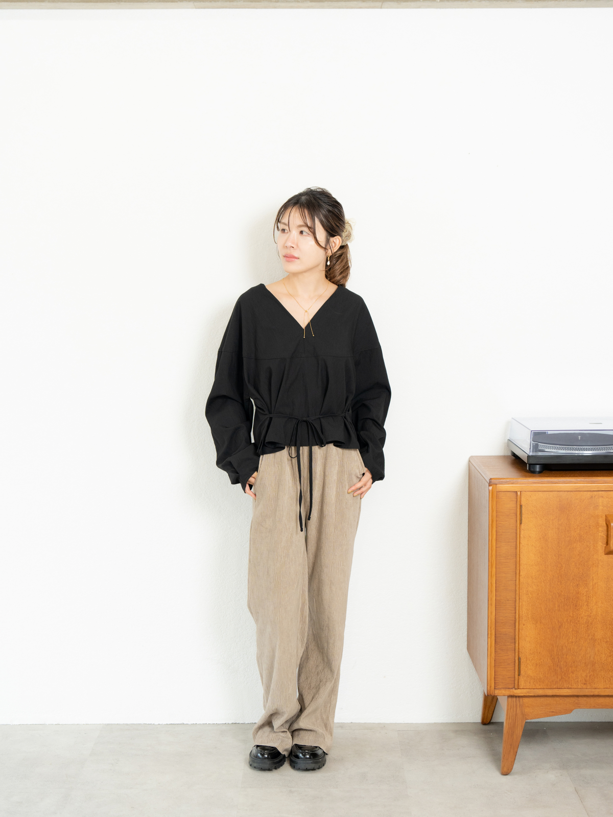 2WAY RIBBON BLOUSE【9/25(金)〜 販売】