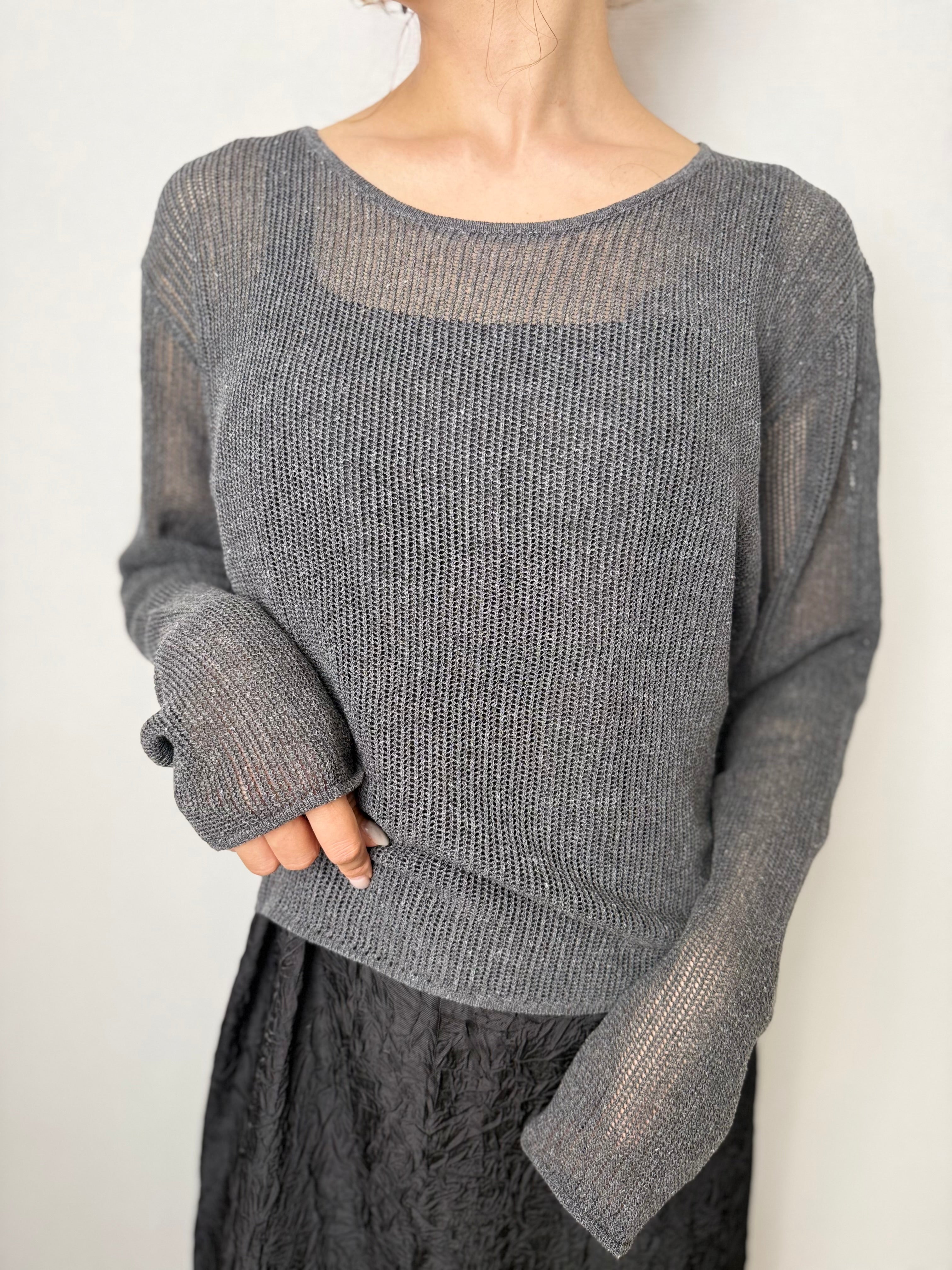 3WAY LAYERED SHEER KNIT