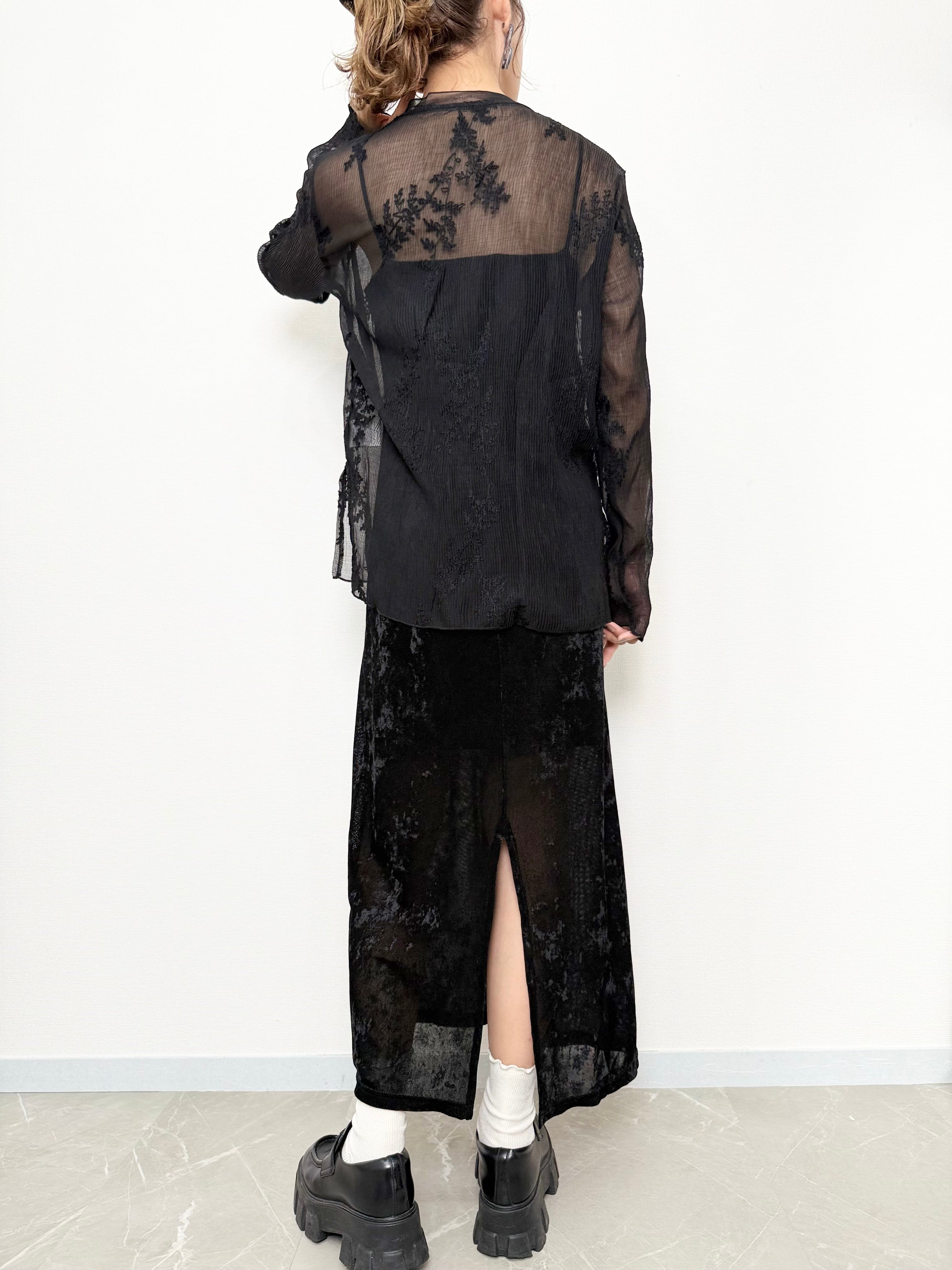 SHEER VELOUR ONE PIECE