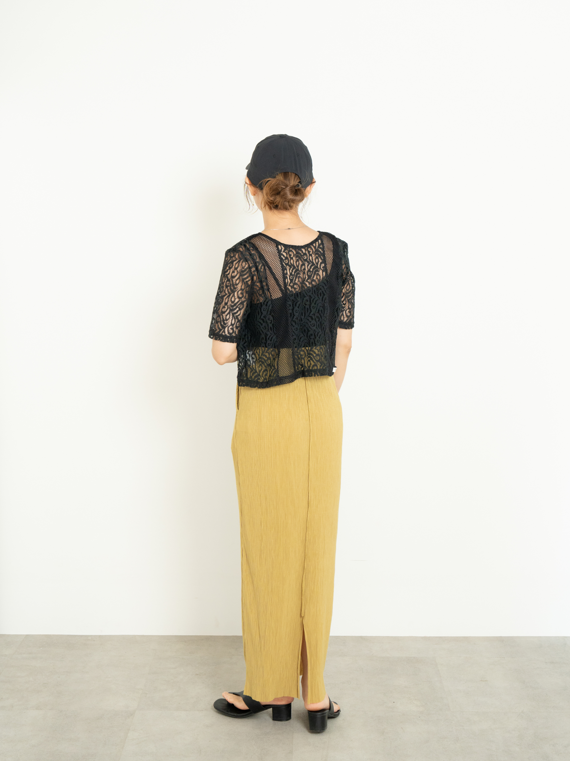 2WAY CLASSICAL LACE MESH TOP