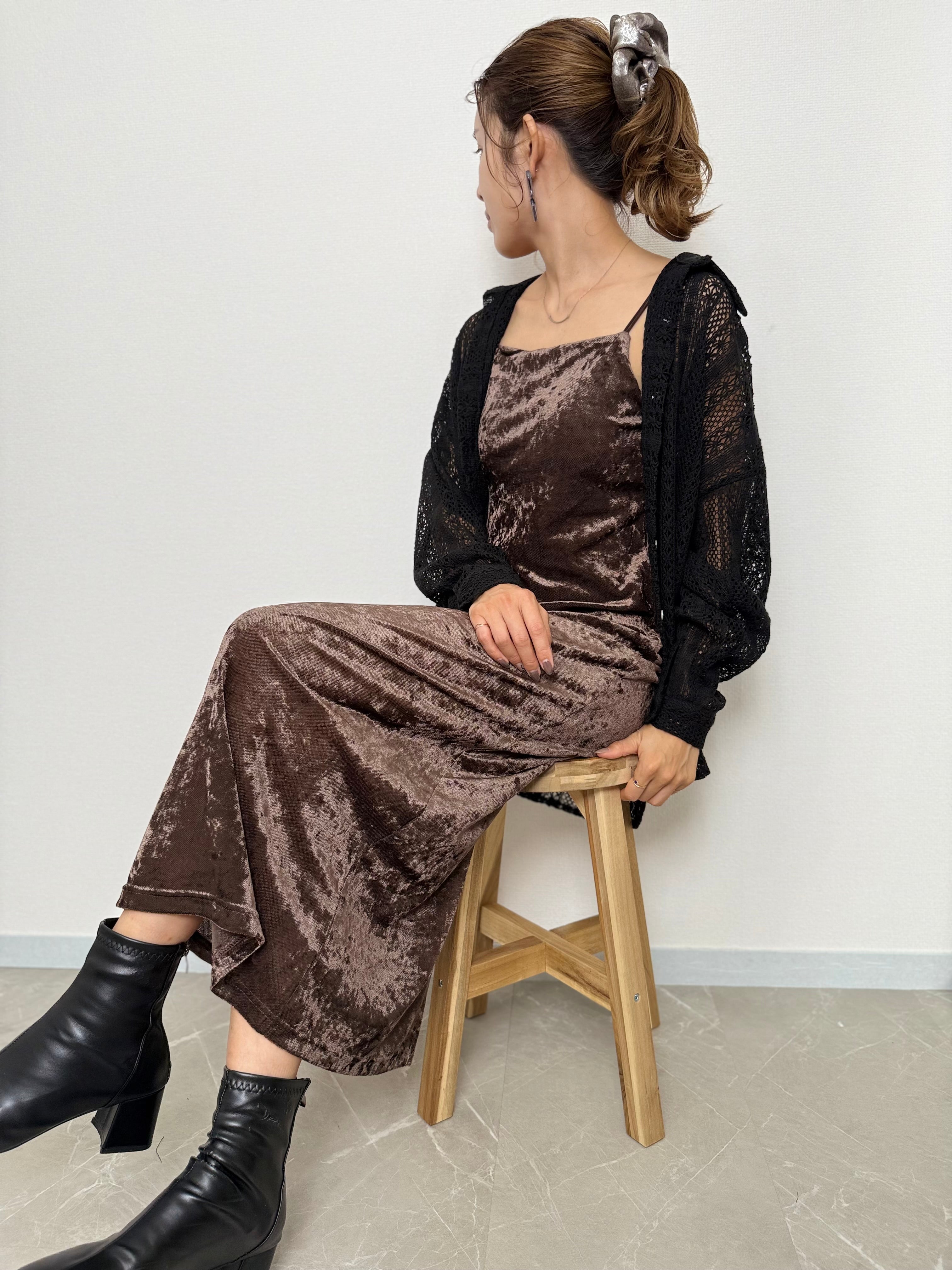 SHEER VELOUR ONE PIECE