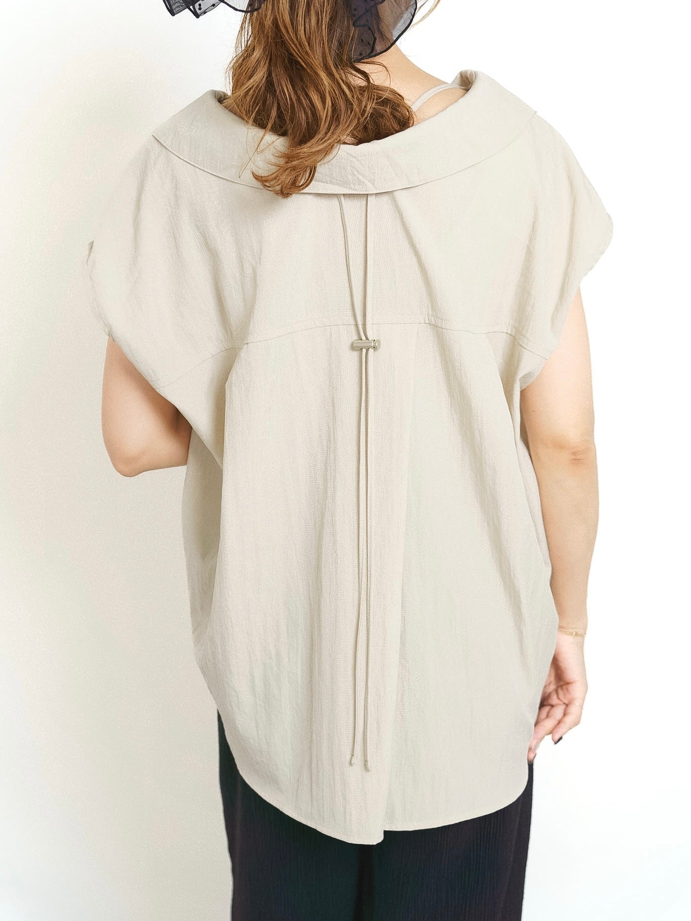 DRAWSTRING BLOUSE