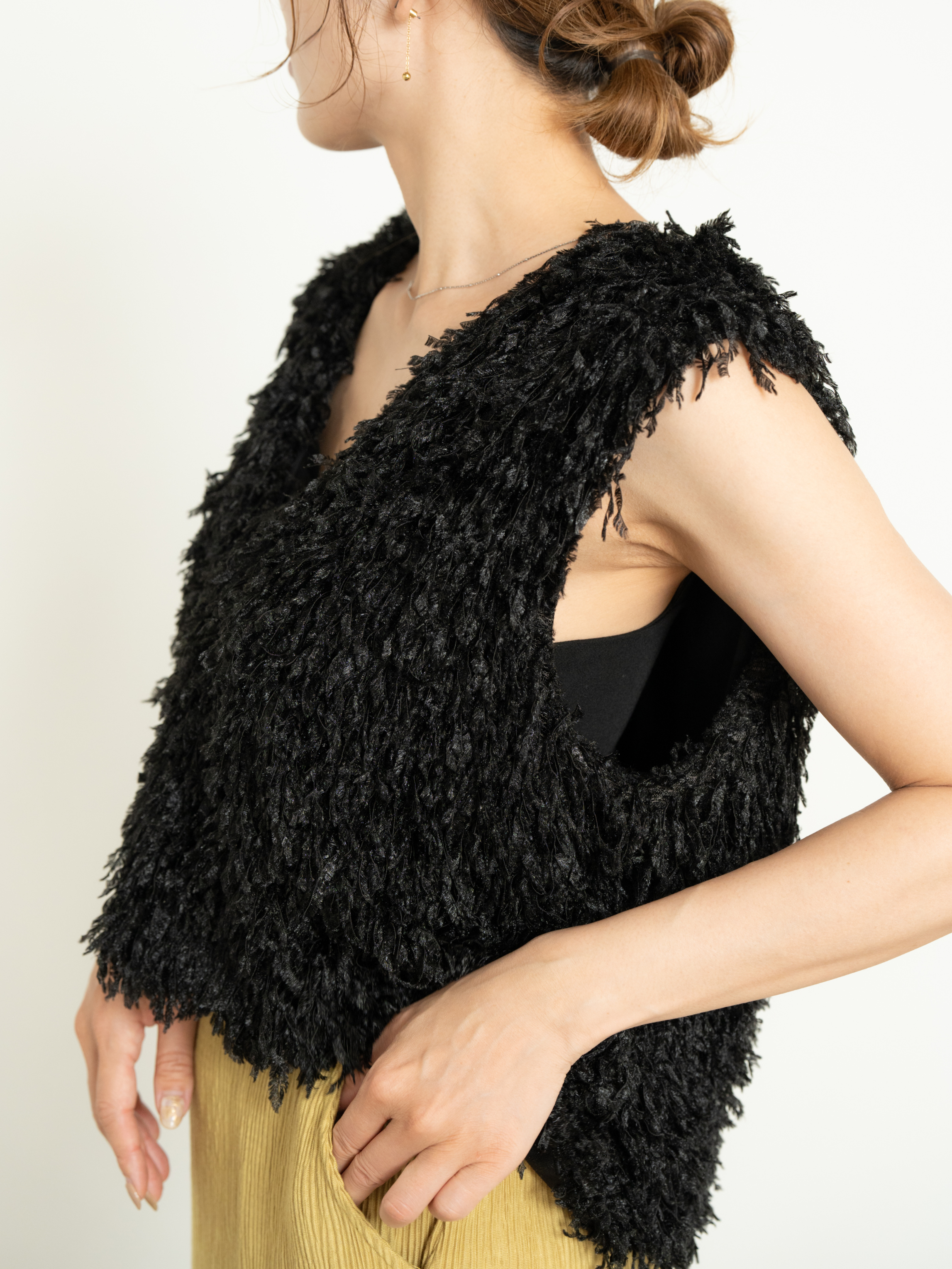 2WAY FRINGE VEST