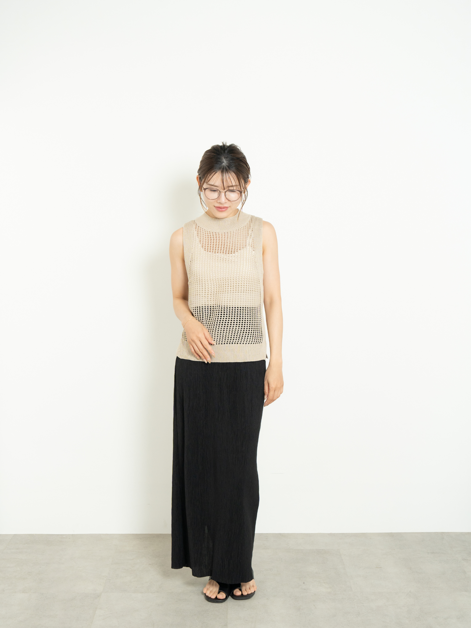 LIGHT TEXTURE PENCIL SKIRT