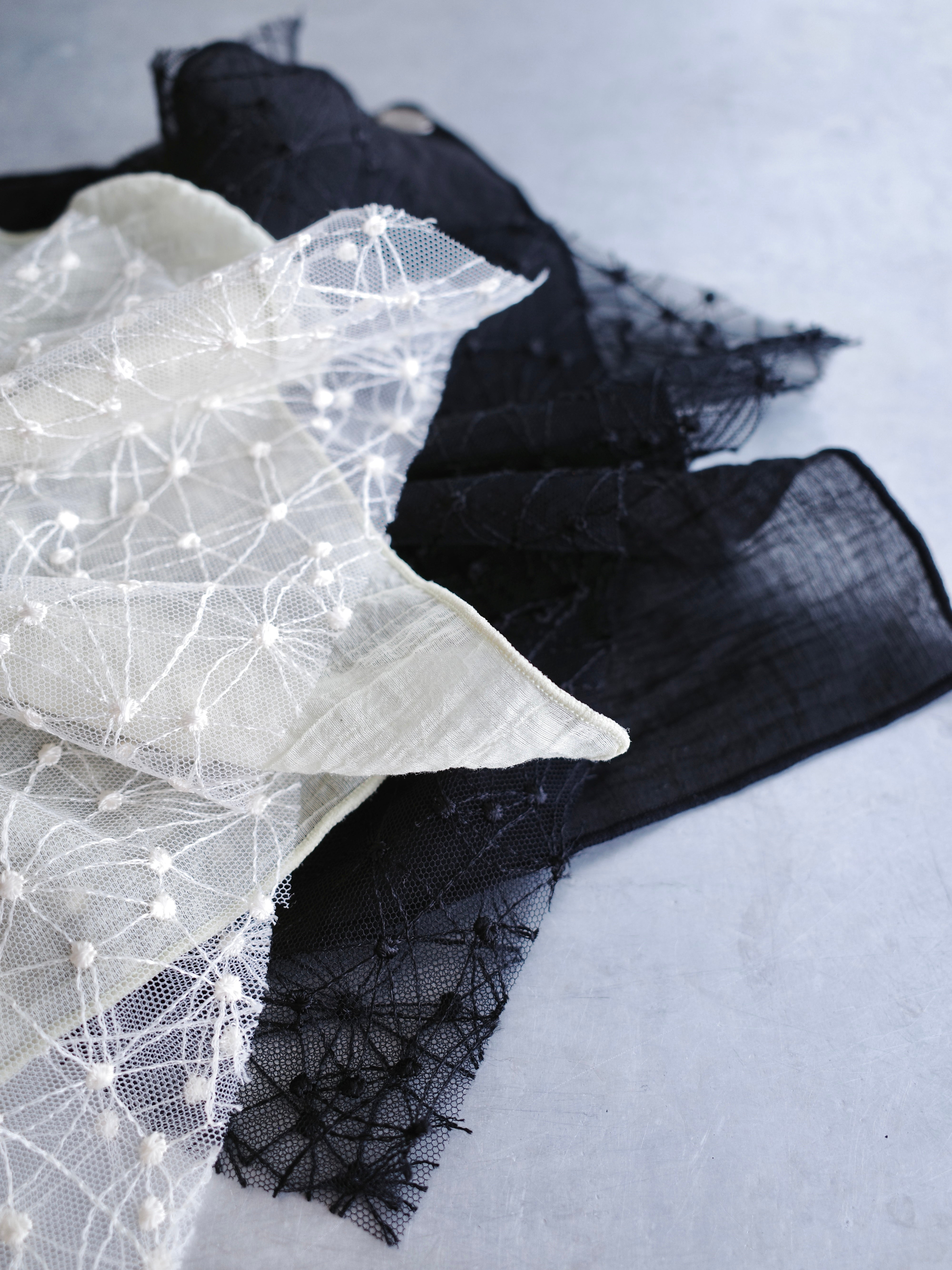EMBROIDERY SQUARE SCRUNCHIE