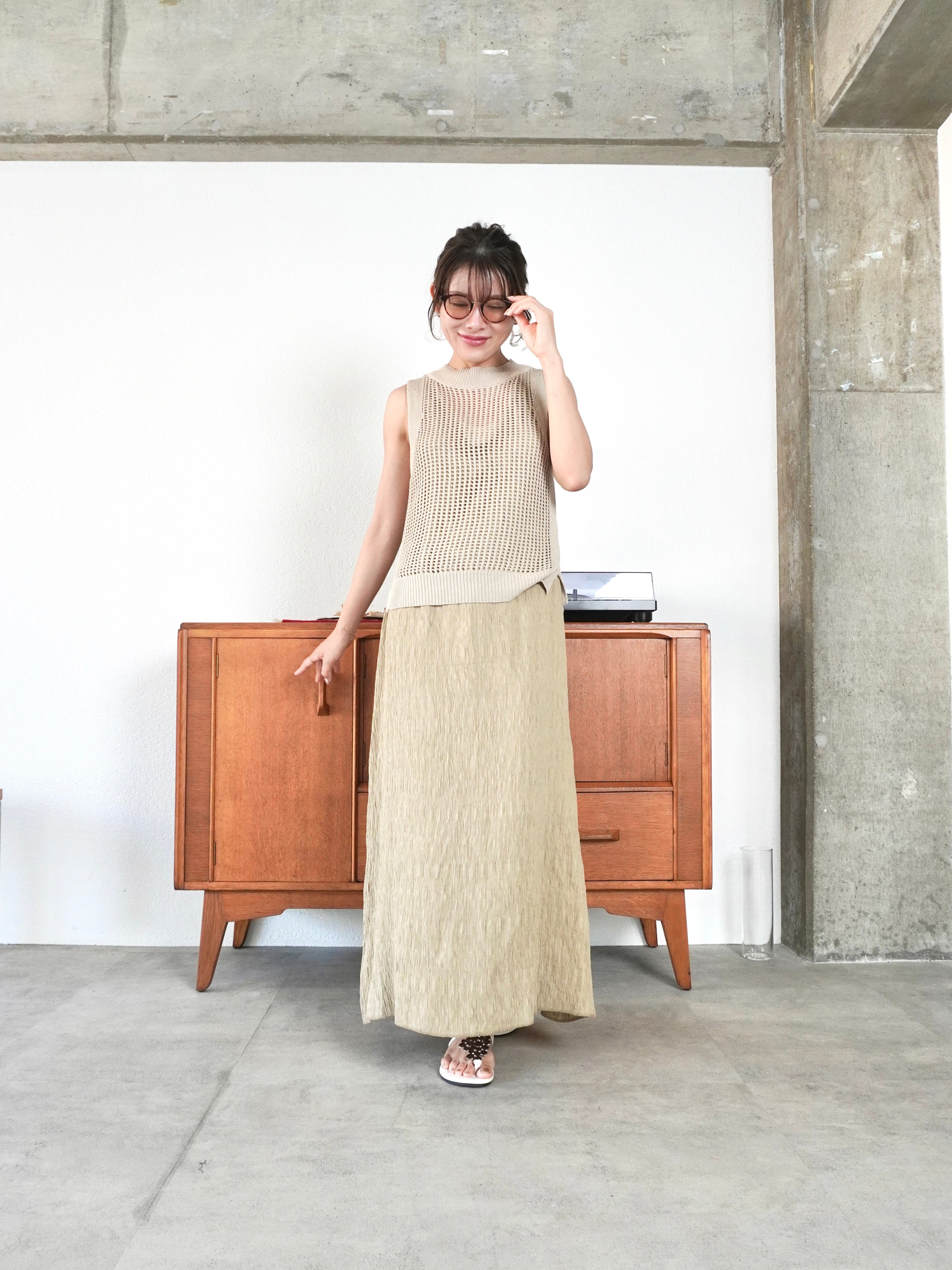2WAY SLEEVELESS DRESS - V NECK -