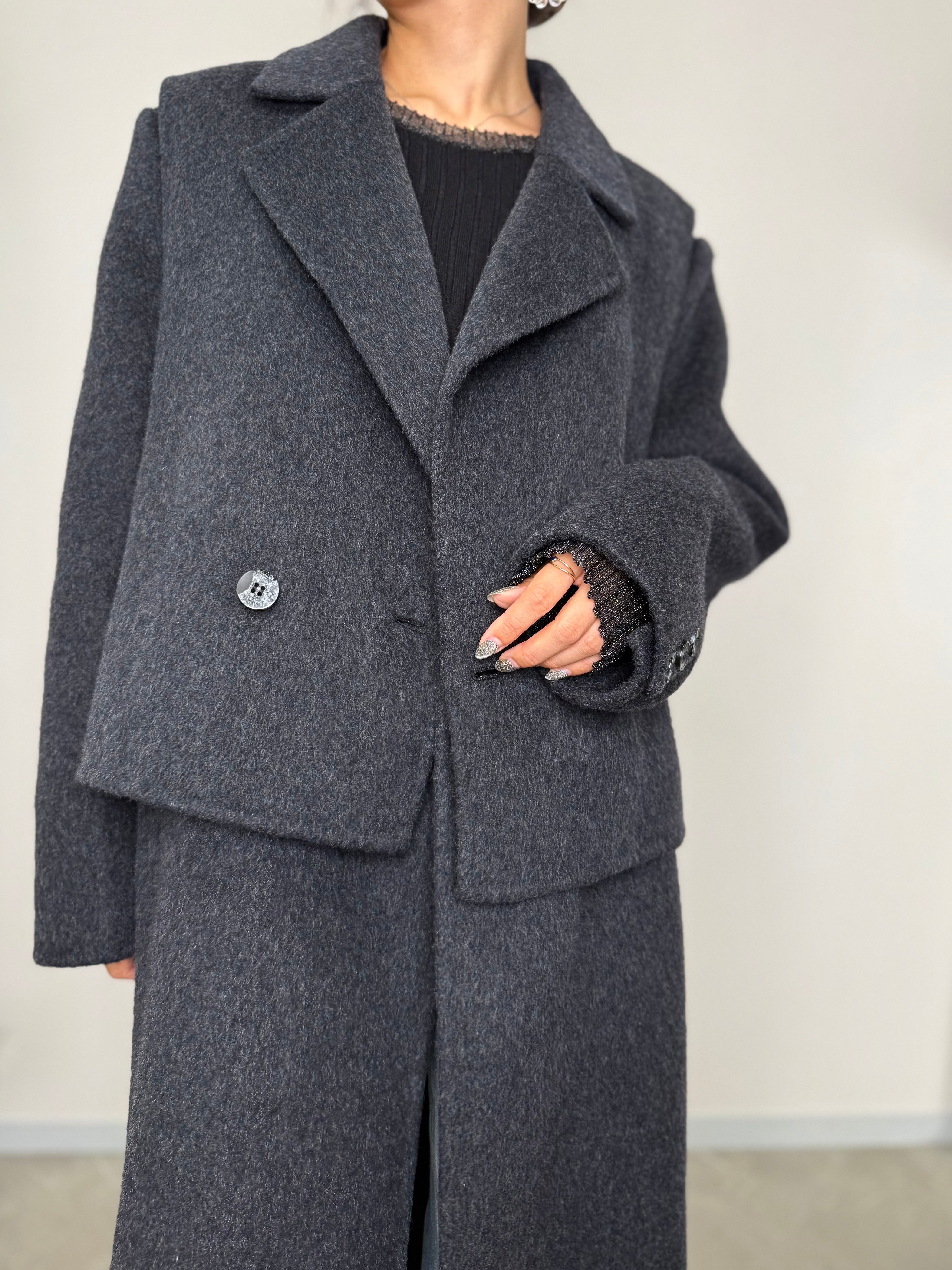 VEST DOCKING WOOL COAT