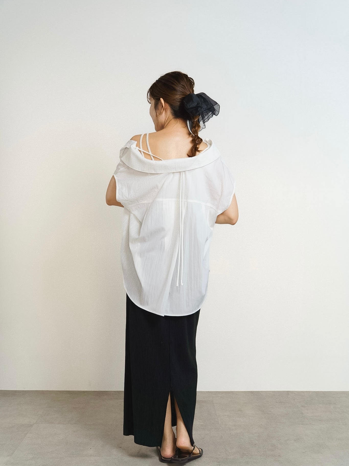 DRAWSTRING BLOUSE