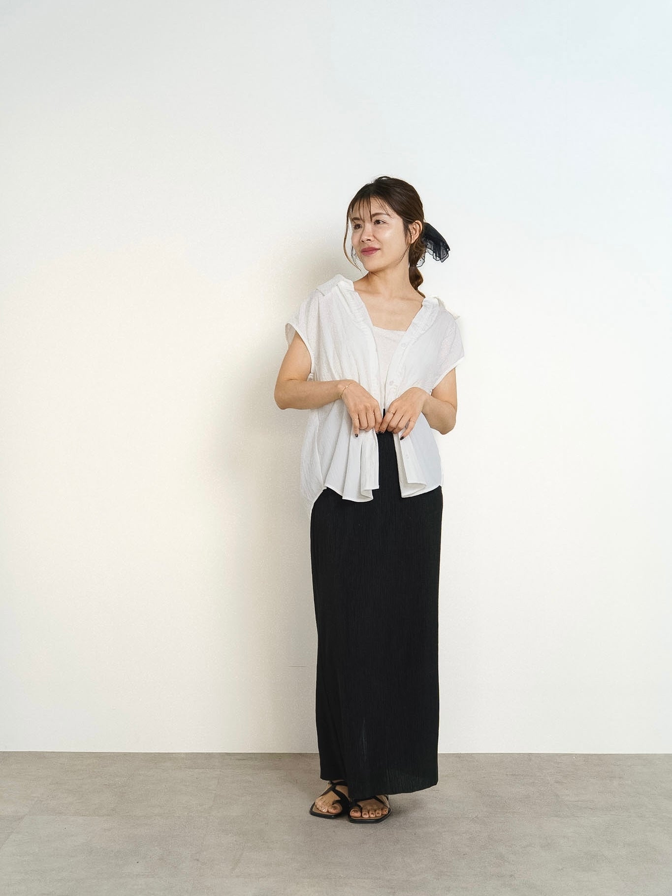 DRAWSTRING BLOUSE