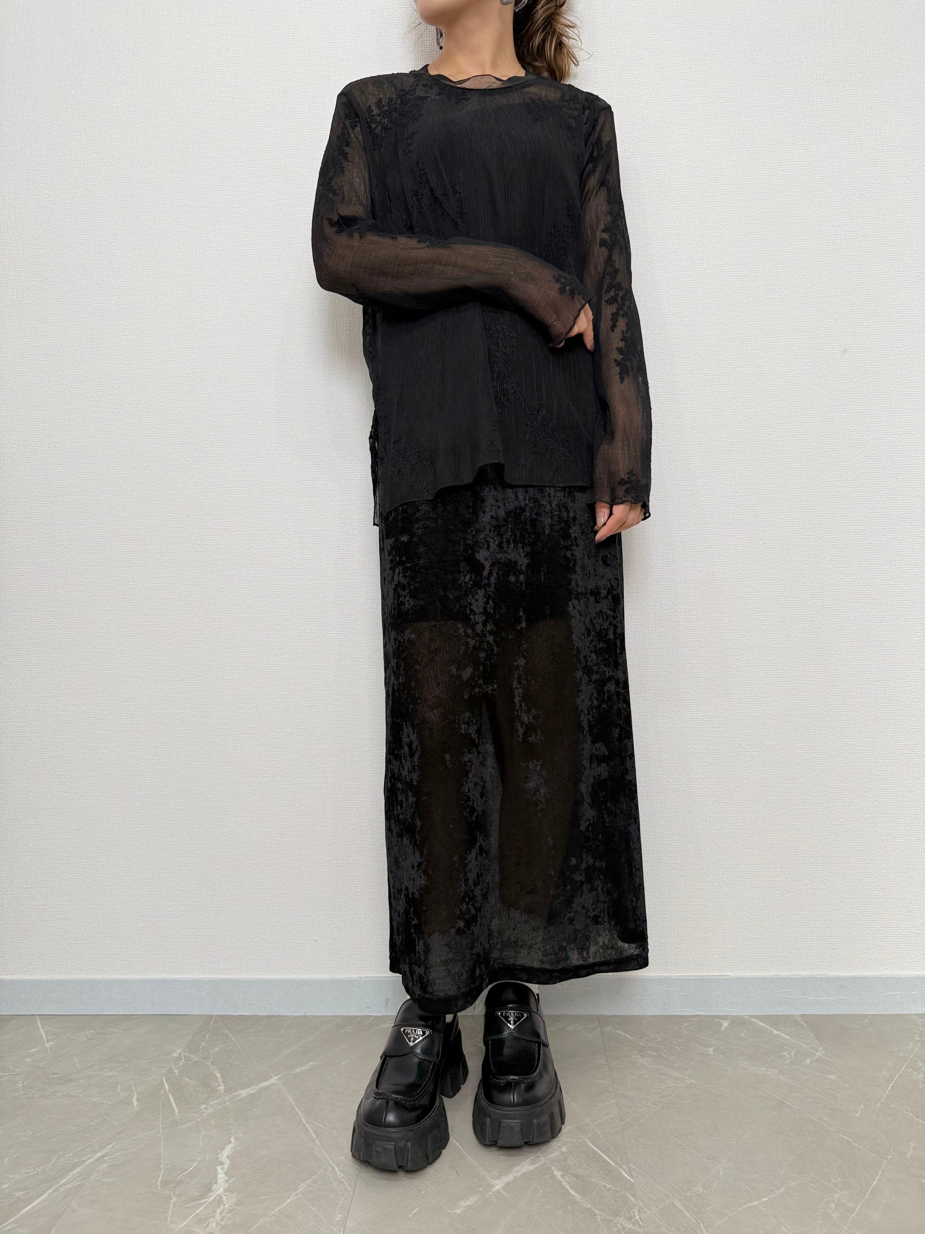 SHEER VELOUR ONE PIECE