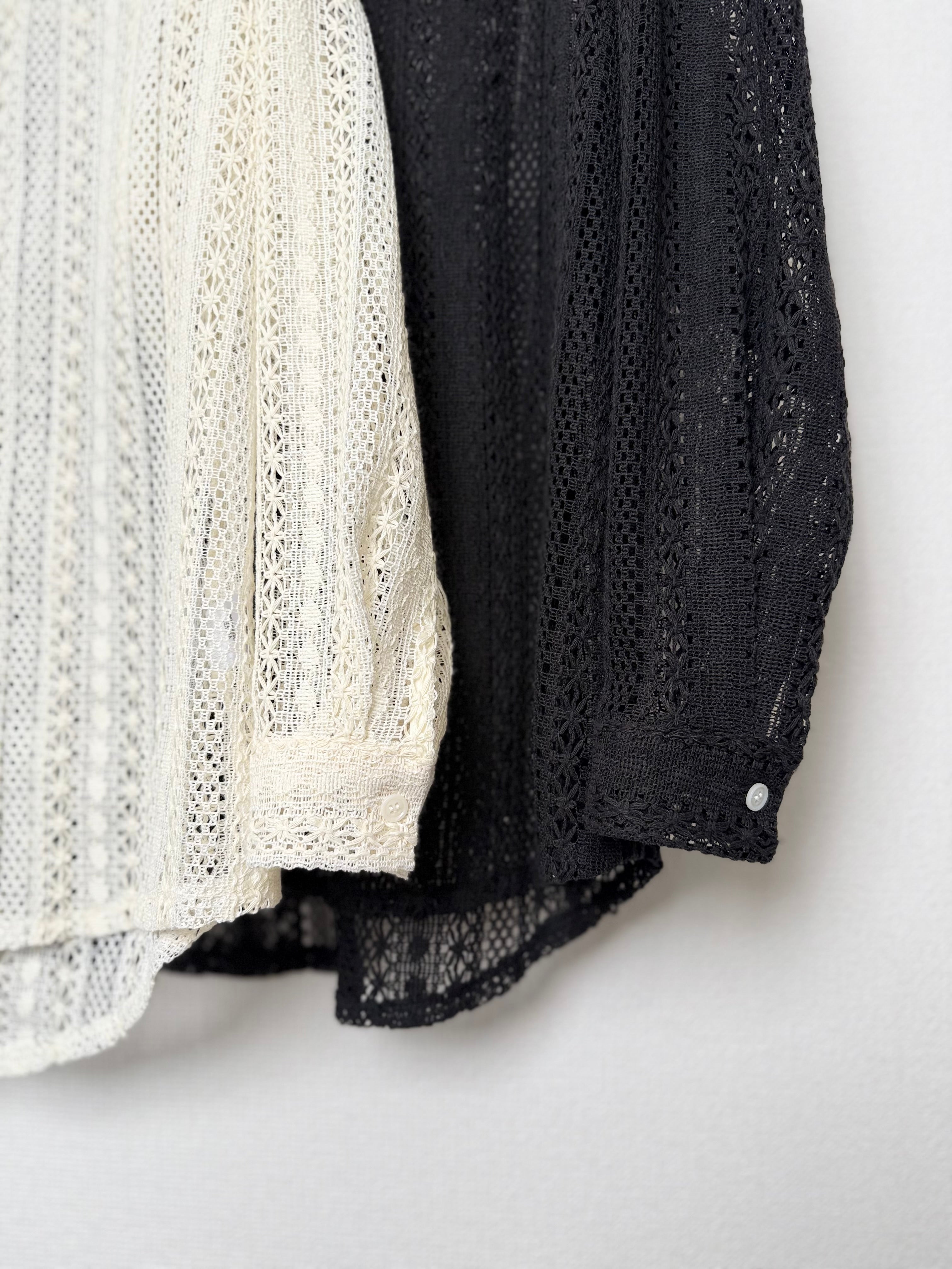 OPEN KNIT LOOSE SHIRT