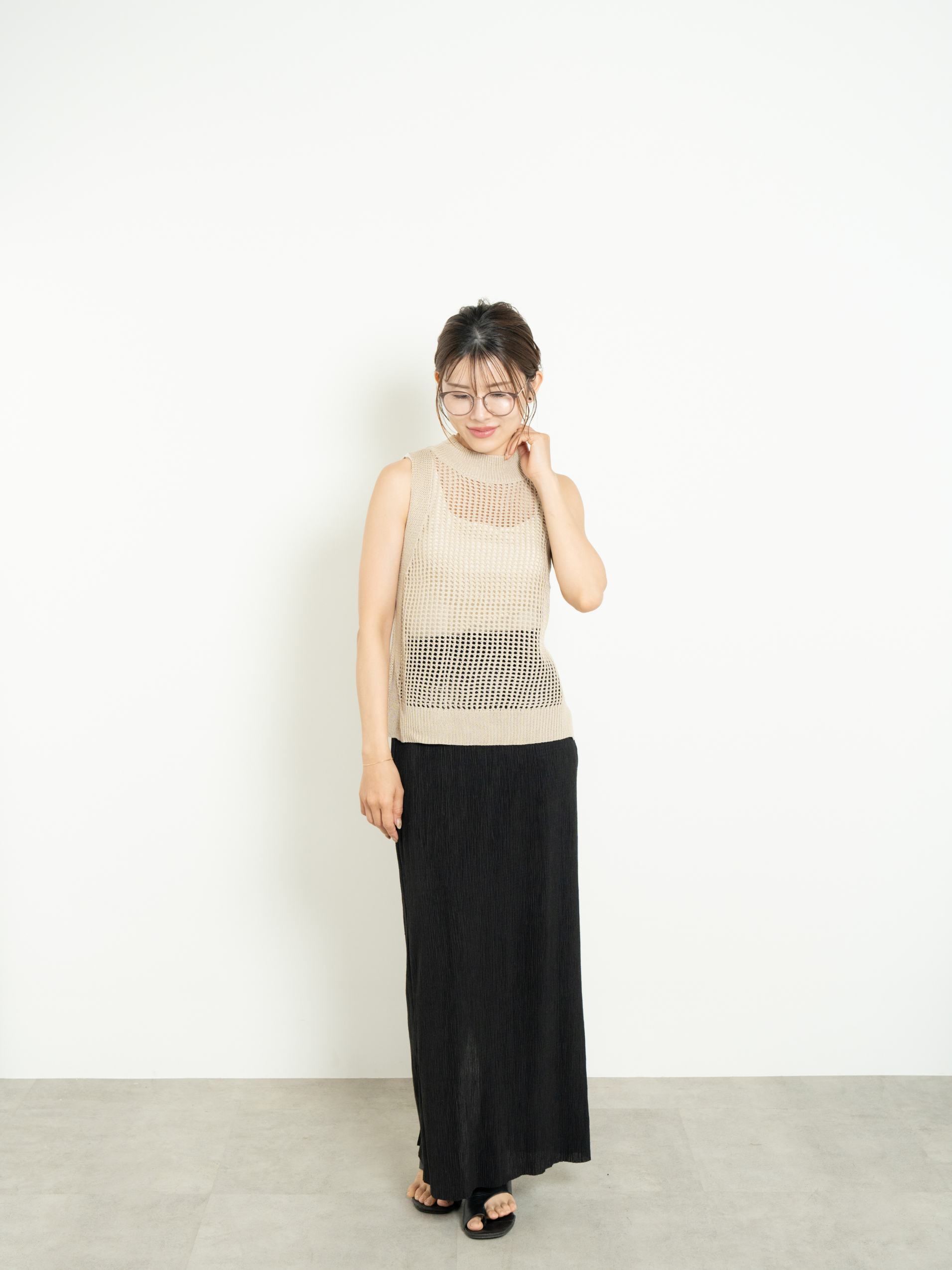 LIGHT TEXTURE PENCIL SKIRT
