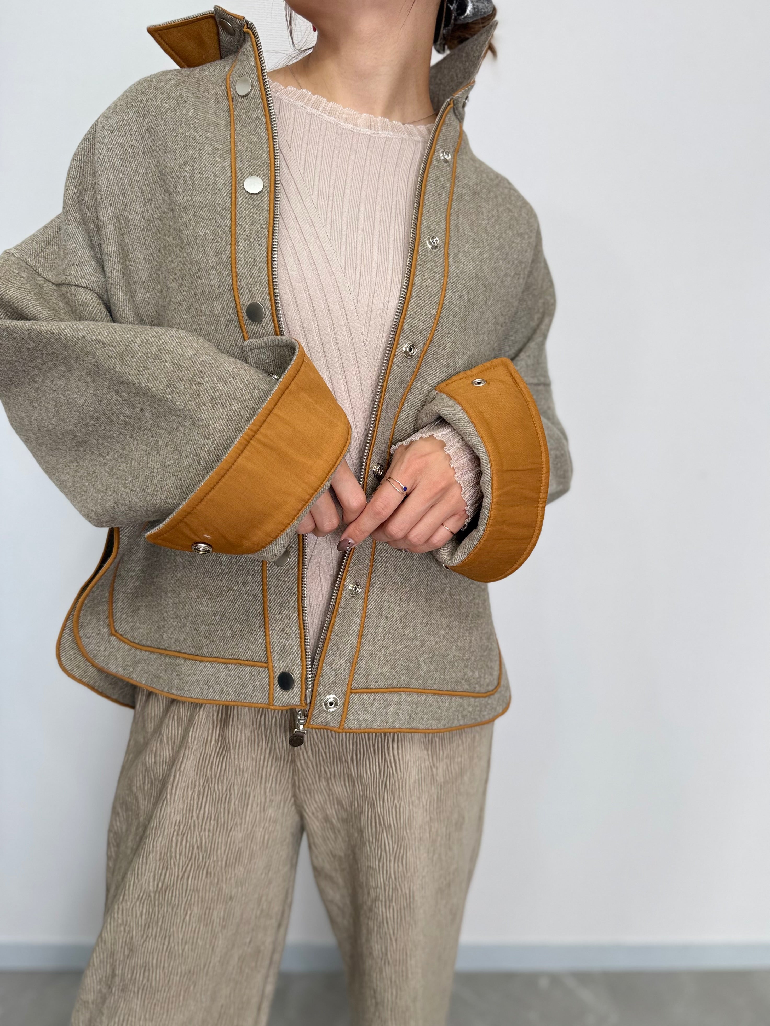 PREMIUM WOOL COMBI LINE JACKET