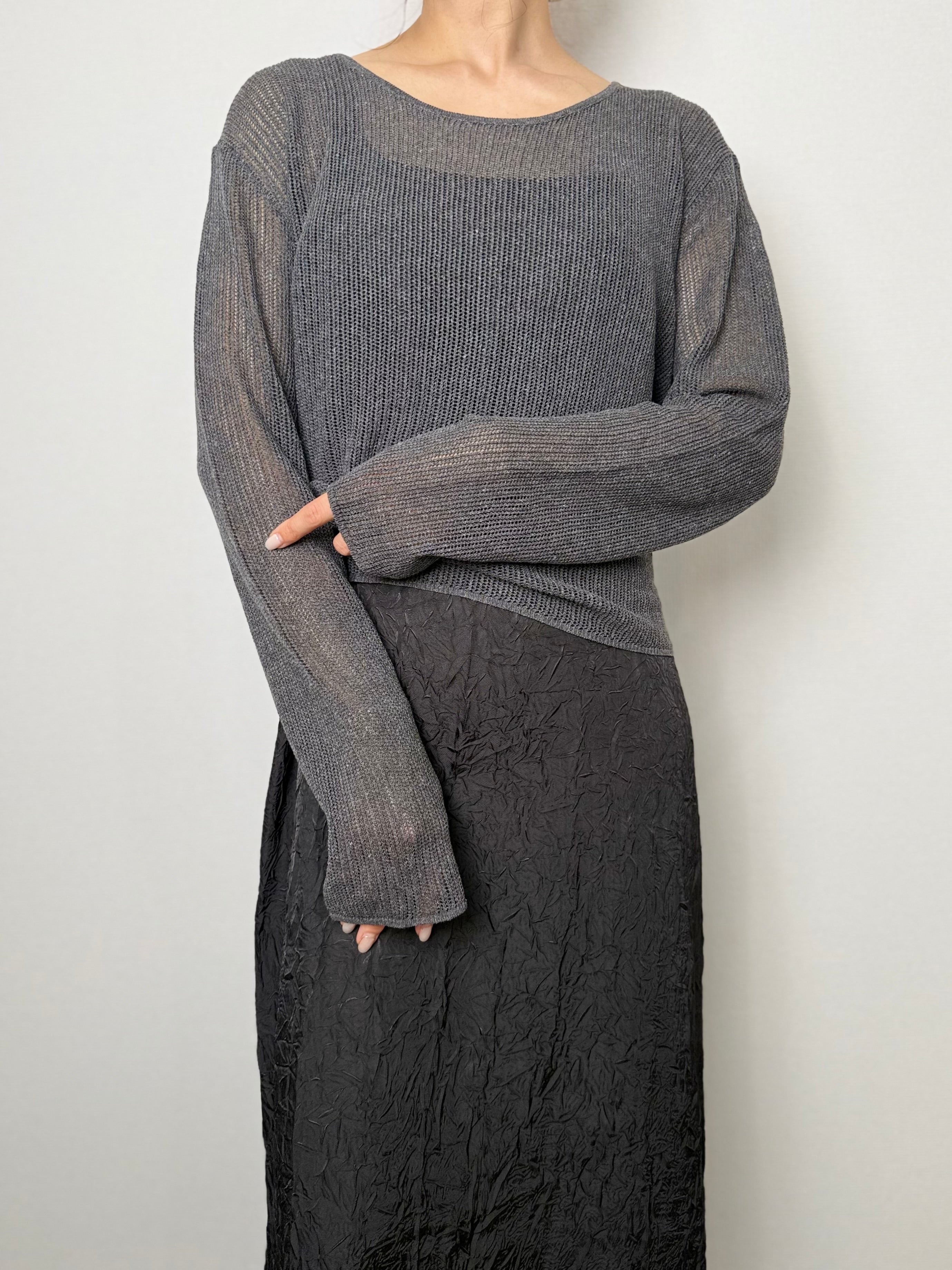 3WAY LAYERED SHEER KNIT