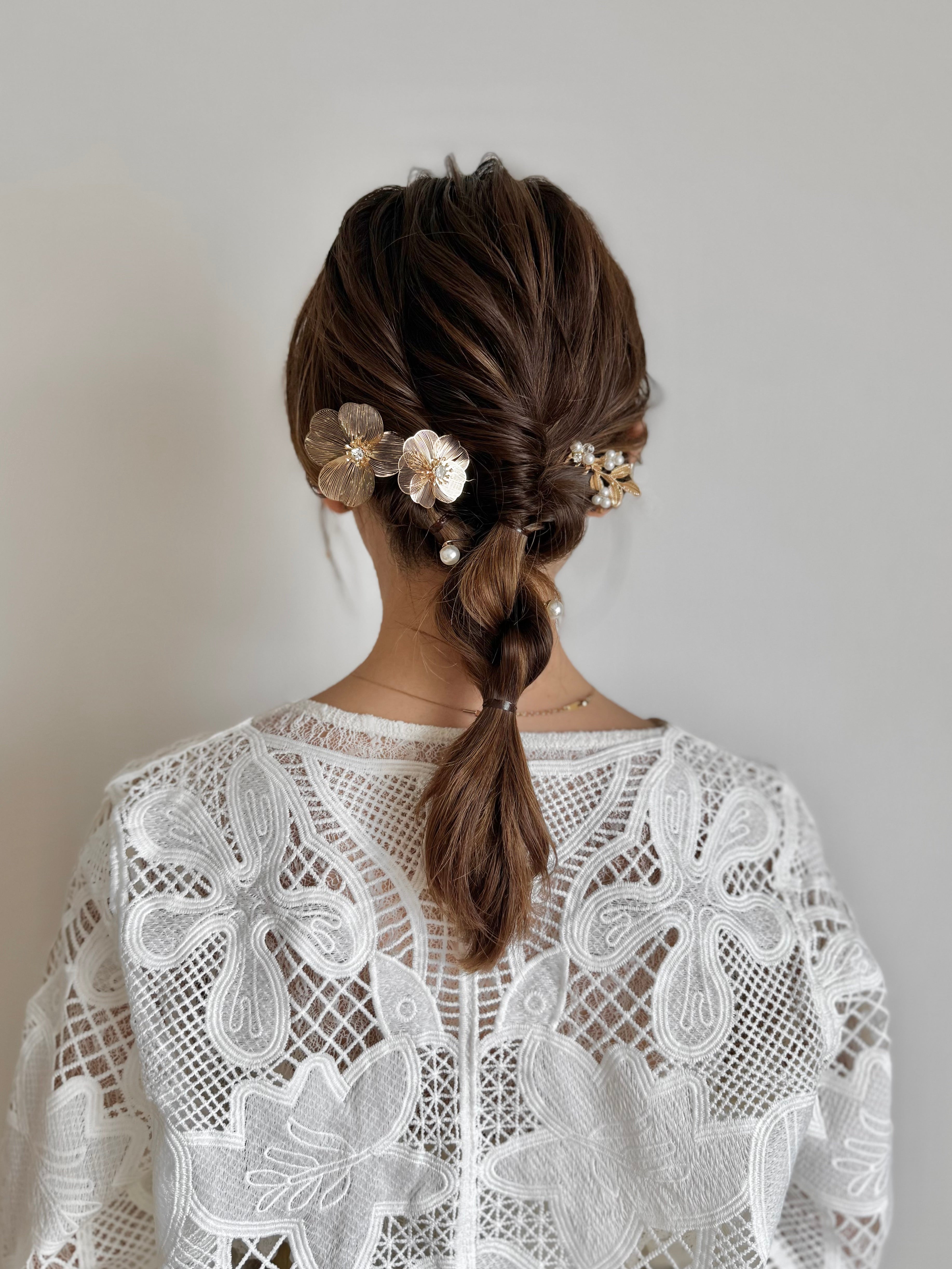 FLORAL HAIR PIN SET