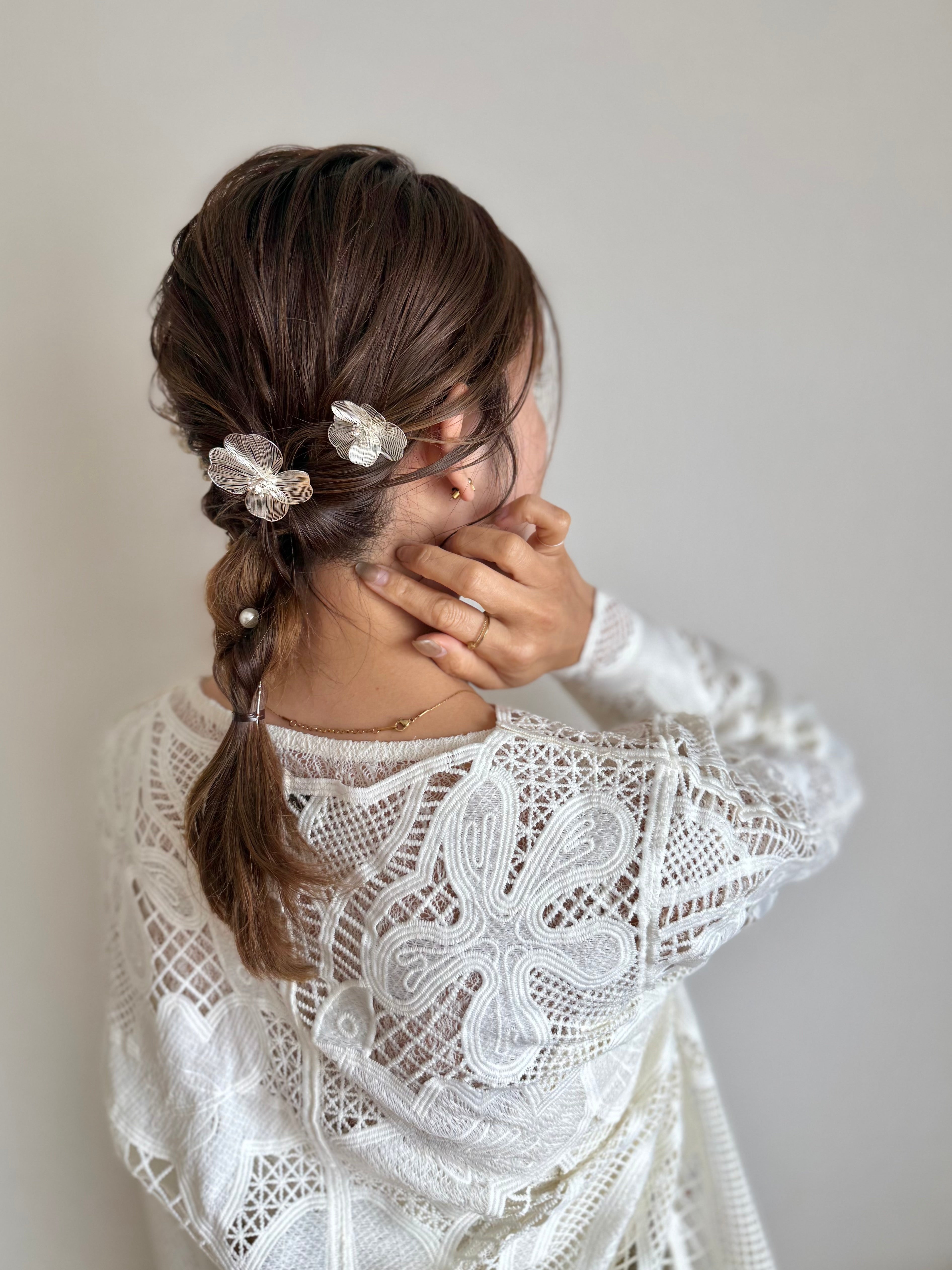 FLORAL HAIR PIN SET