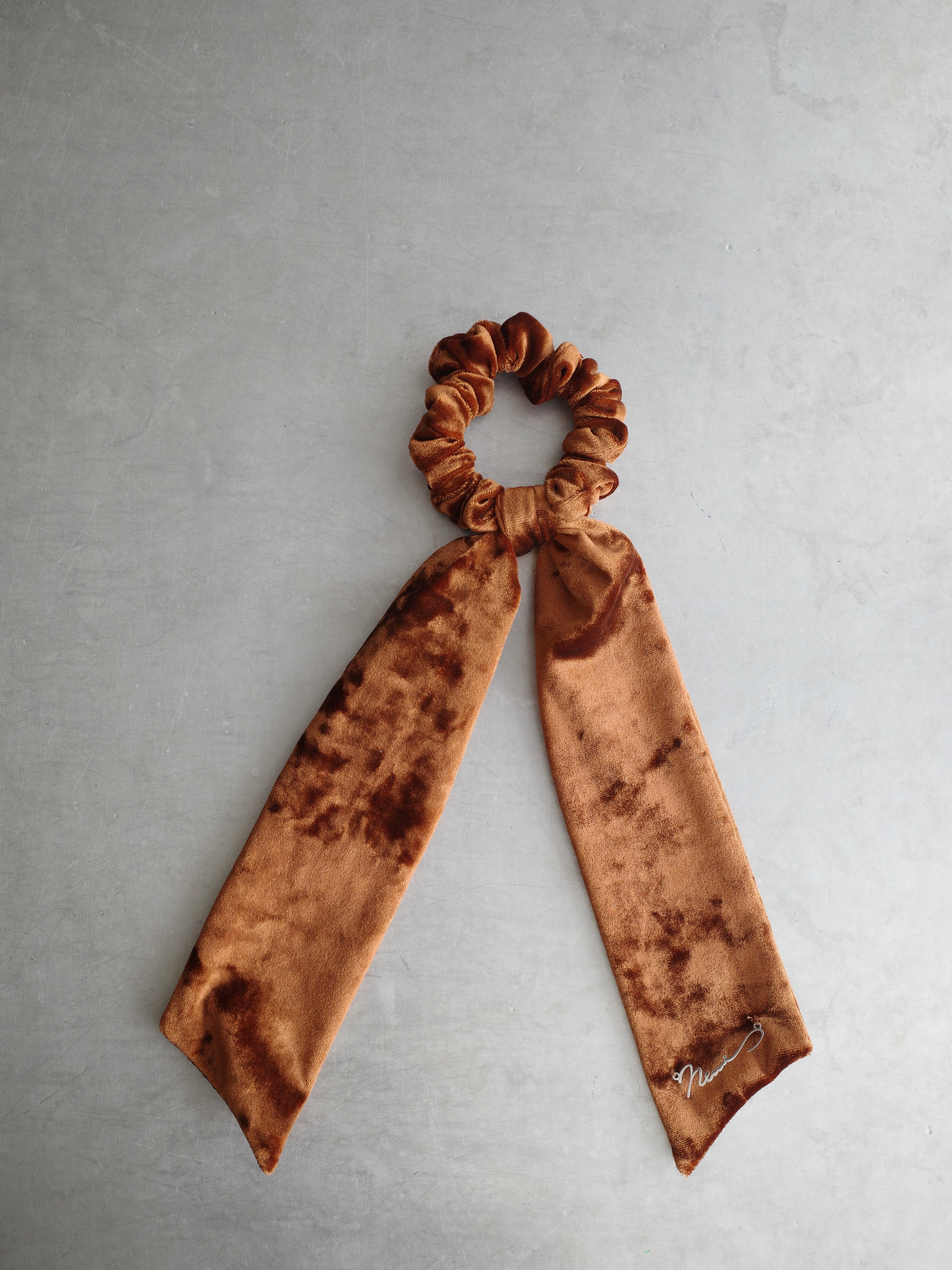 Velour Ribbon 3way Scrunchie