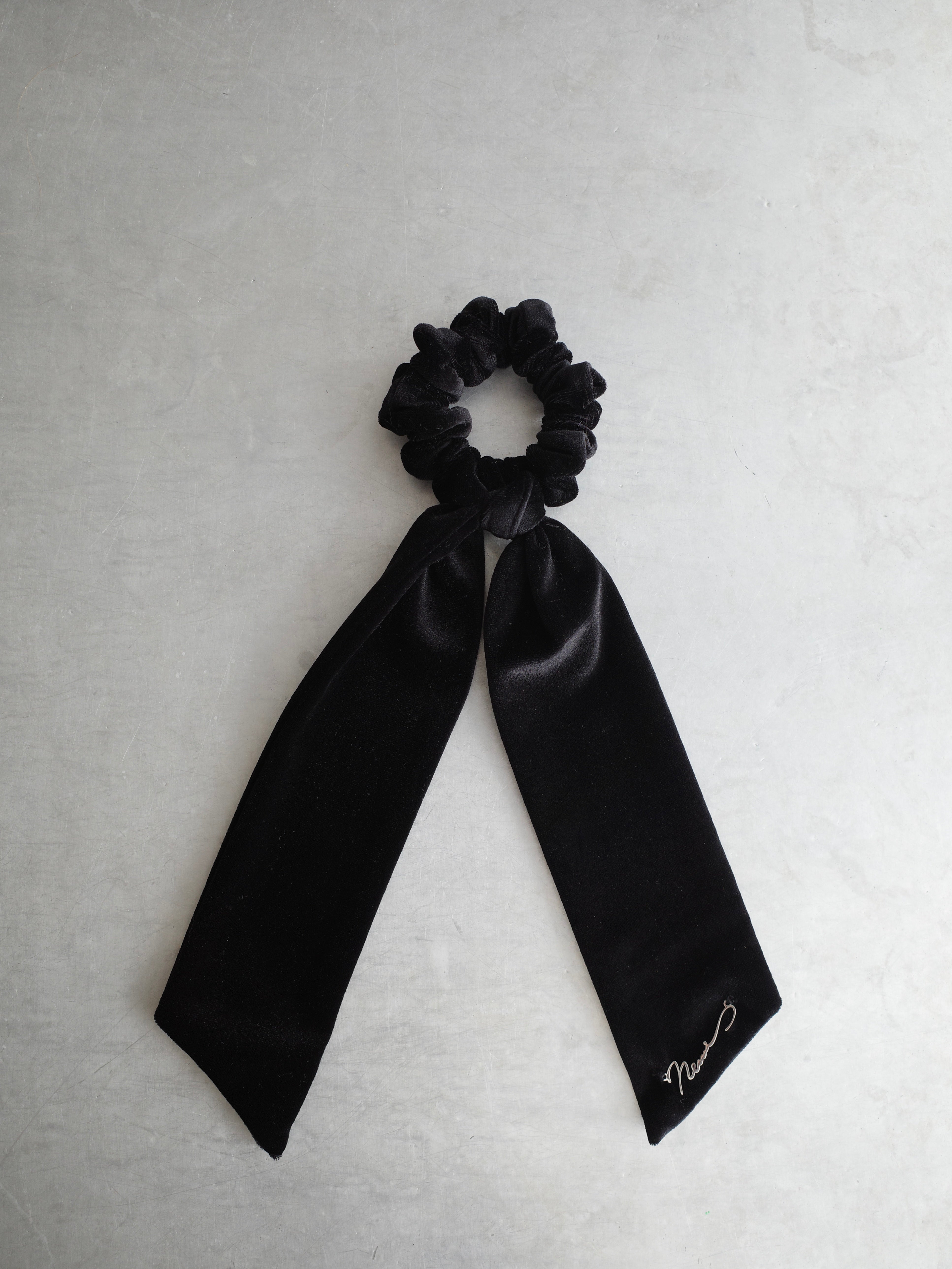 Velour Ribbon 3way Scrunchie