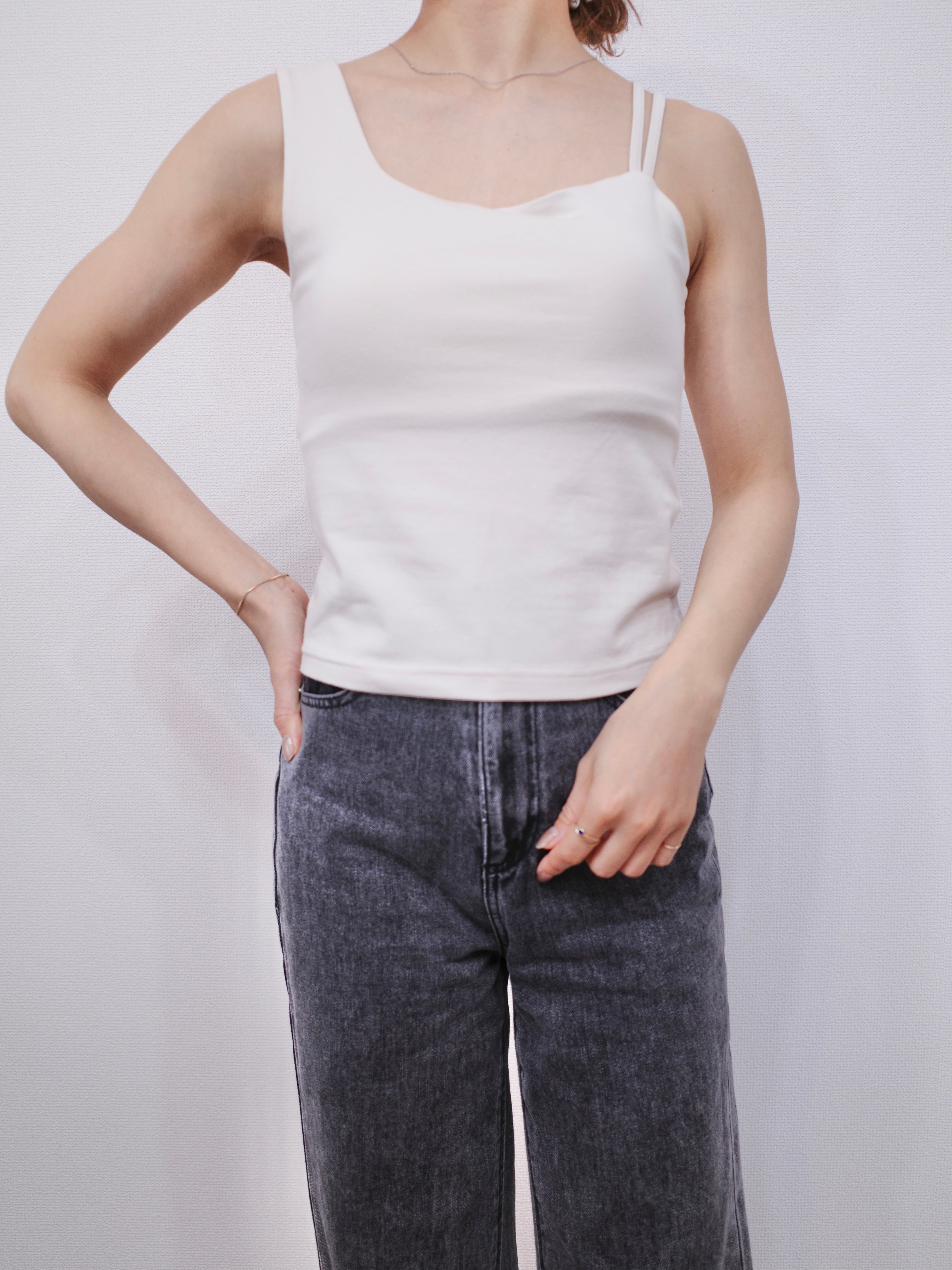 SOFT FIT ASYMMETRY BRA TOP