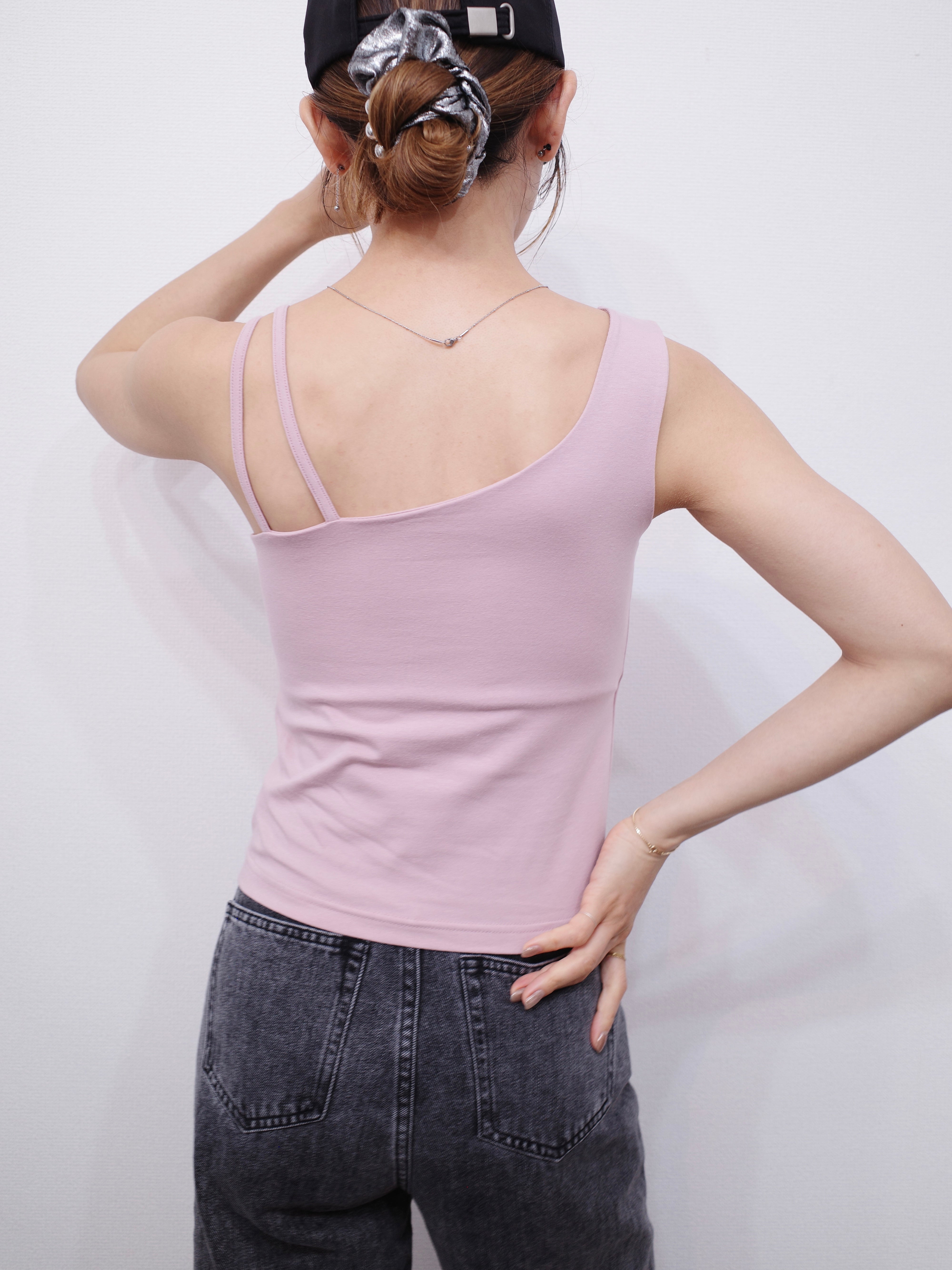 SOFT FIT ASYMMETRY BRA TOP