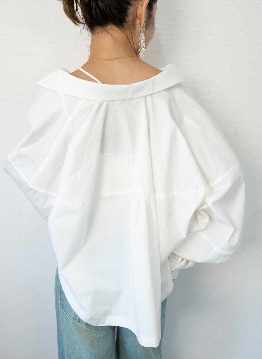 VOLUME SLEEVE SHORT SHIRT