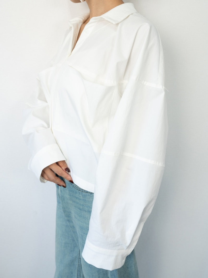 VOLUME SLEEVE SHORT SHIRT