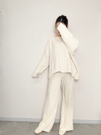 【NEW】ベロアライクストレートパンツ