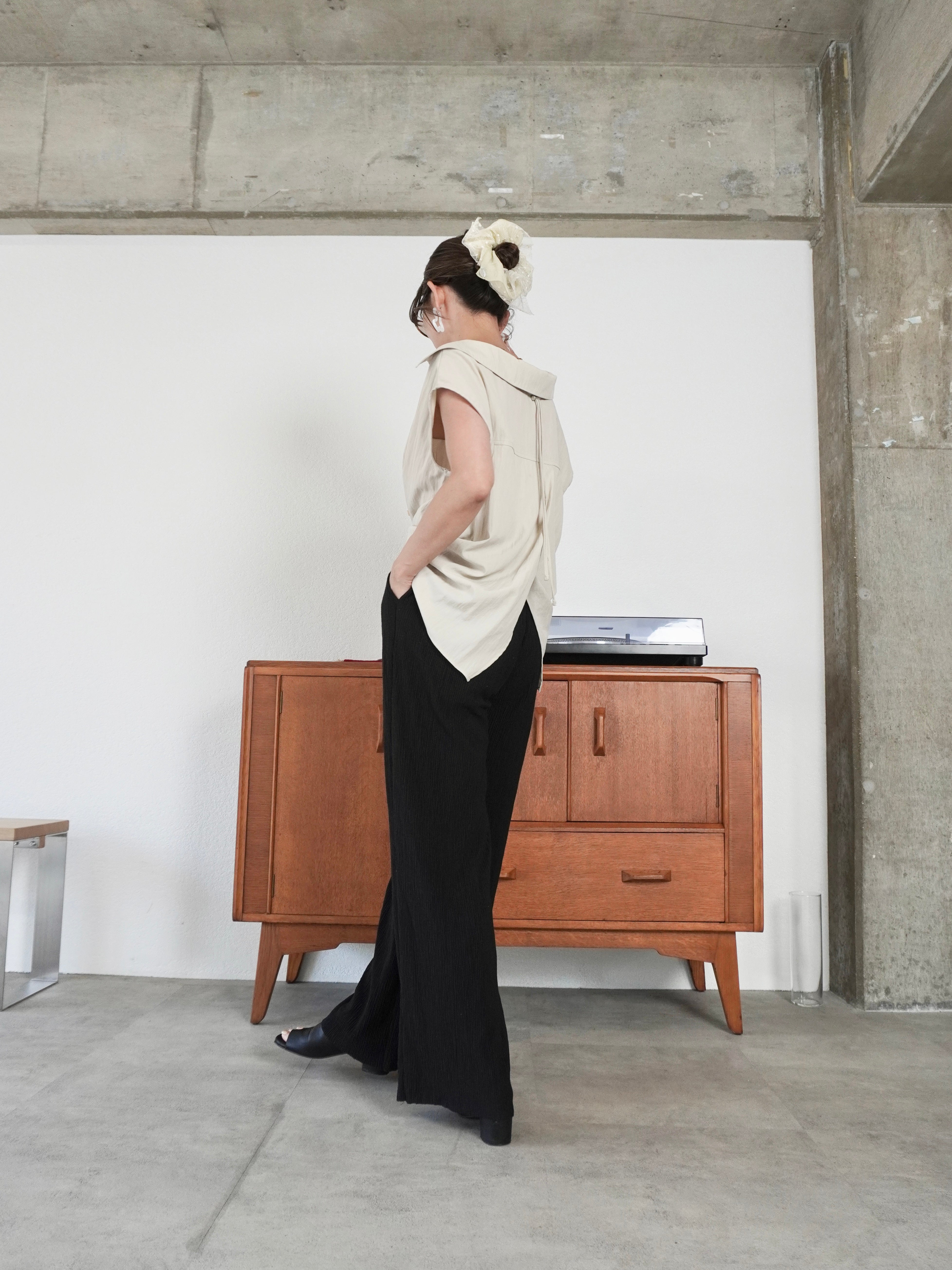 DRAWSTRING BLOUSE