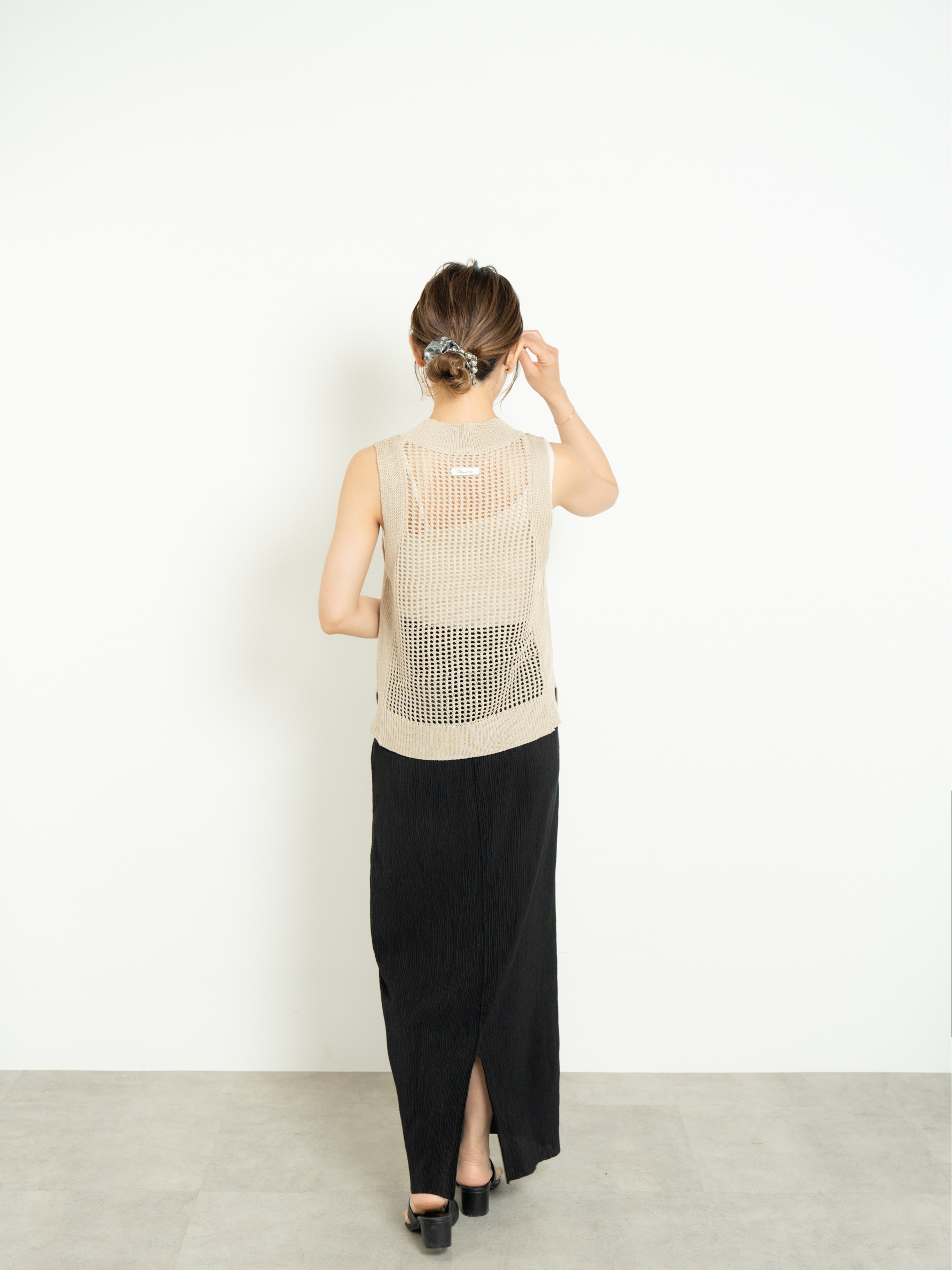 LIGHT TEXTURE PENCIL SKIRT
