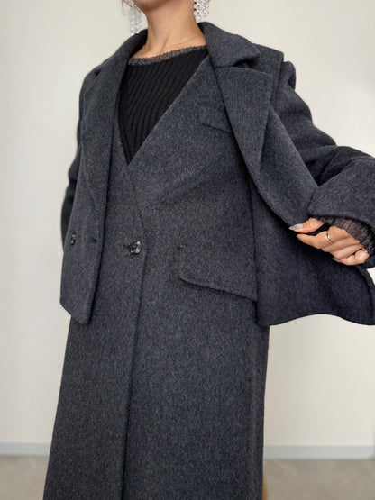 VEST DOCKING WOOL COAT