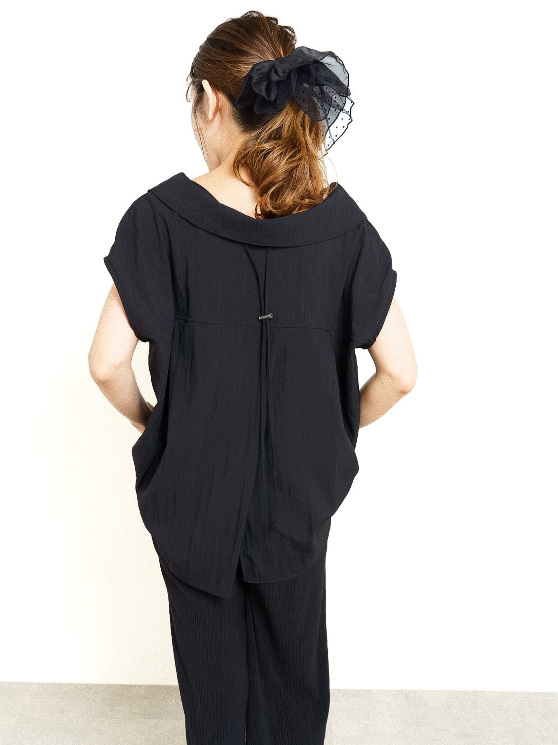 DRAWSTRING BLOUSE