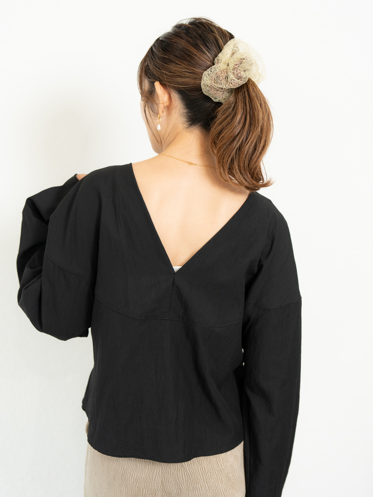 2WAY RIBBON BLOUSE【9/25(金)〜 販売】
