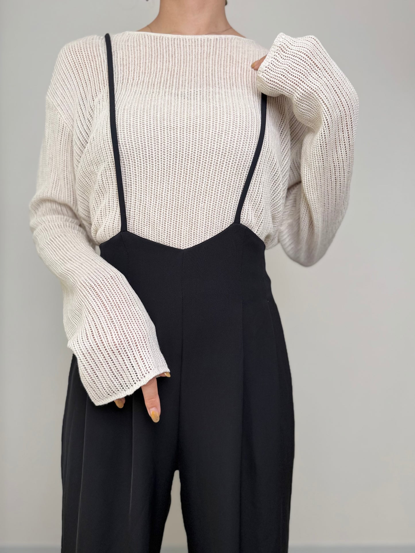 ハイウエストサロペット