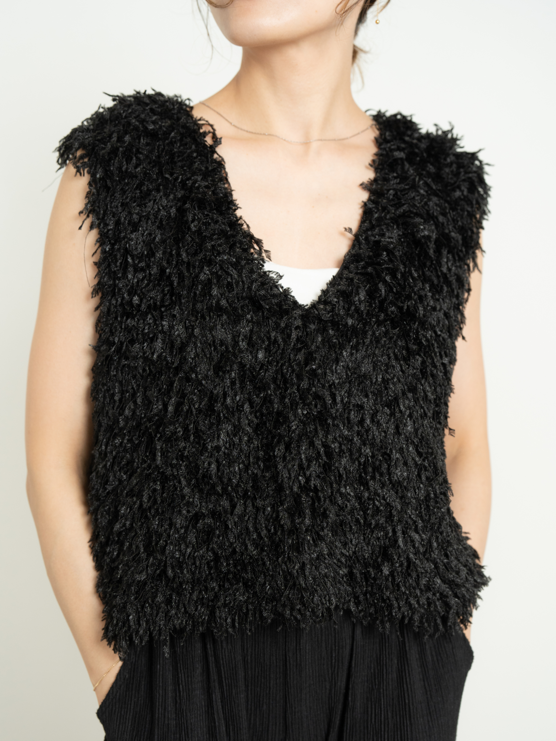 2WAY FRINGE VEST