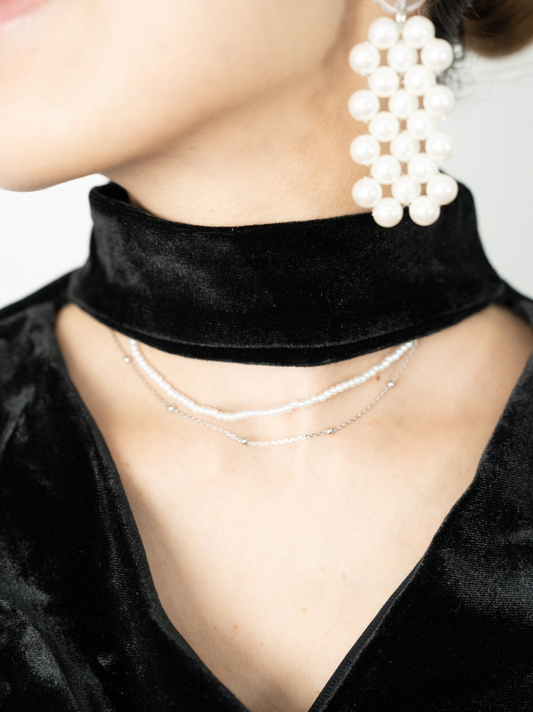 【即納】pearl chain necklace