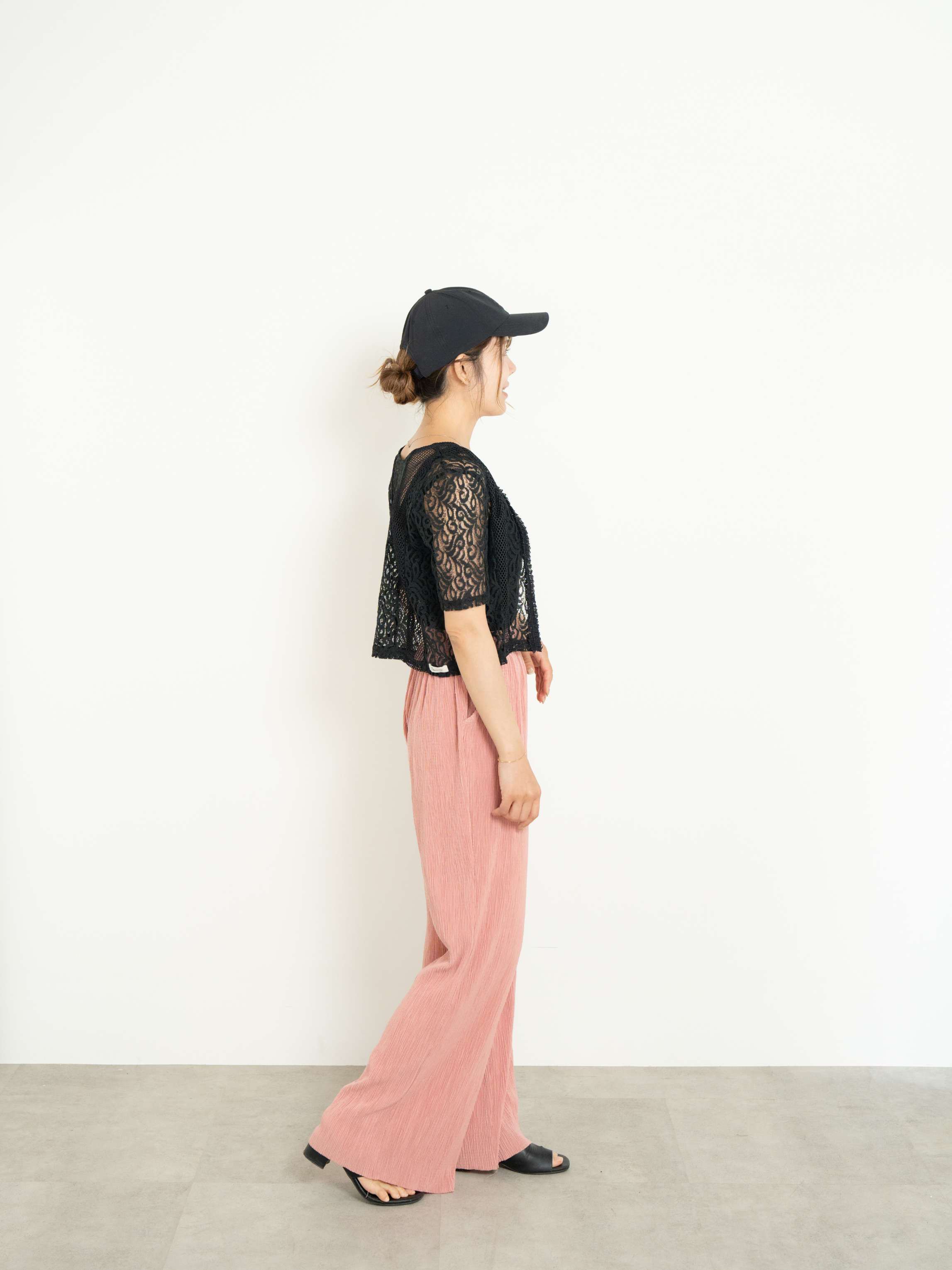 2WAY CLASSICAL LACE MESH TOP