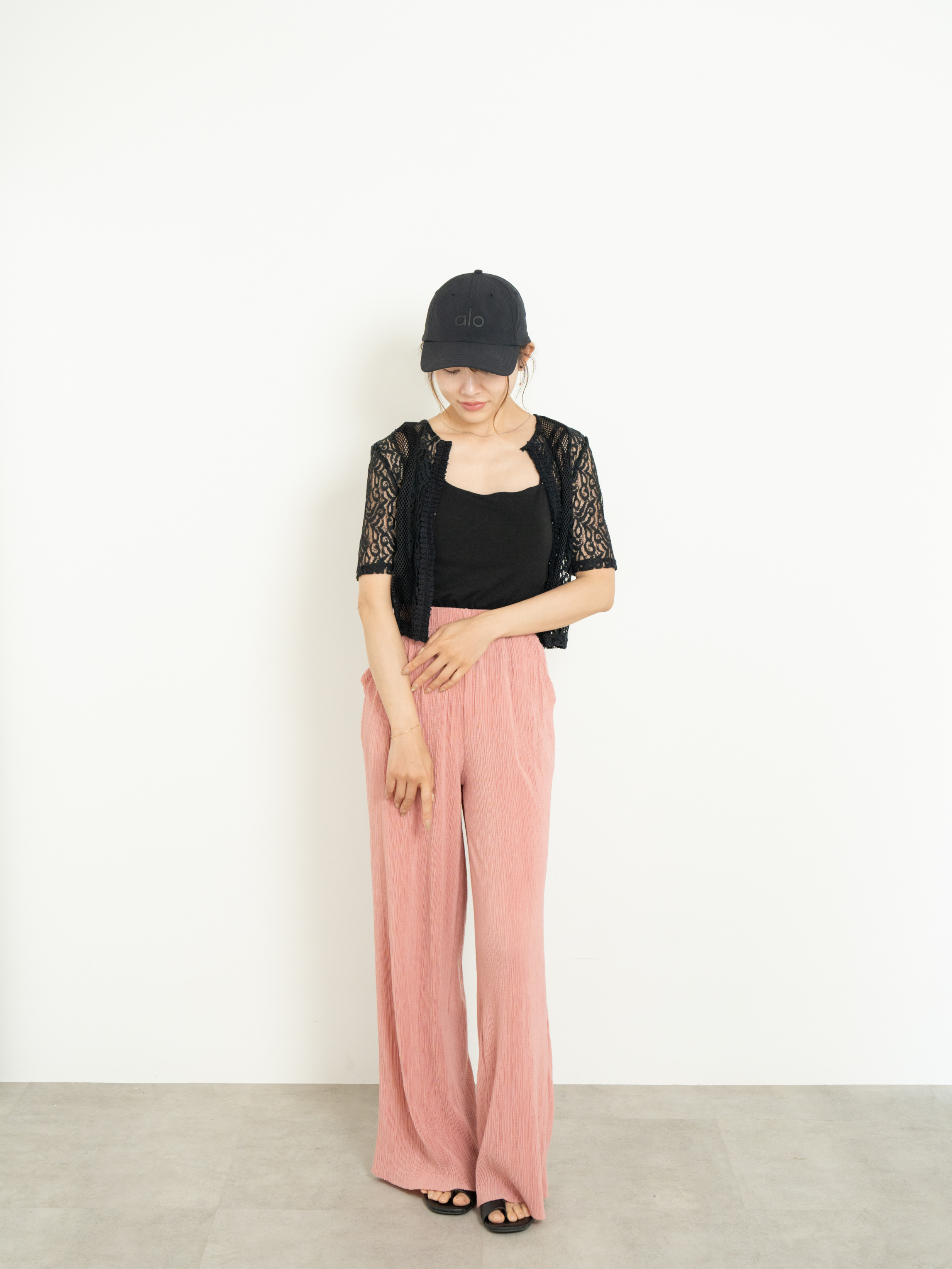 2WAY CLASSICAL LACE MESH TOP