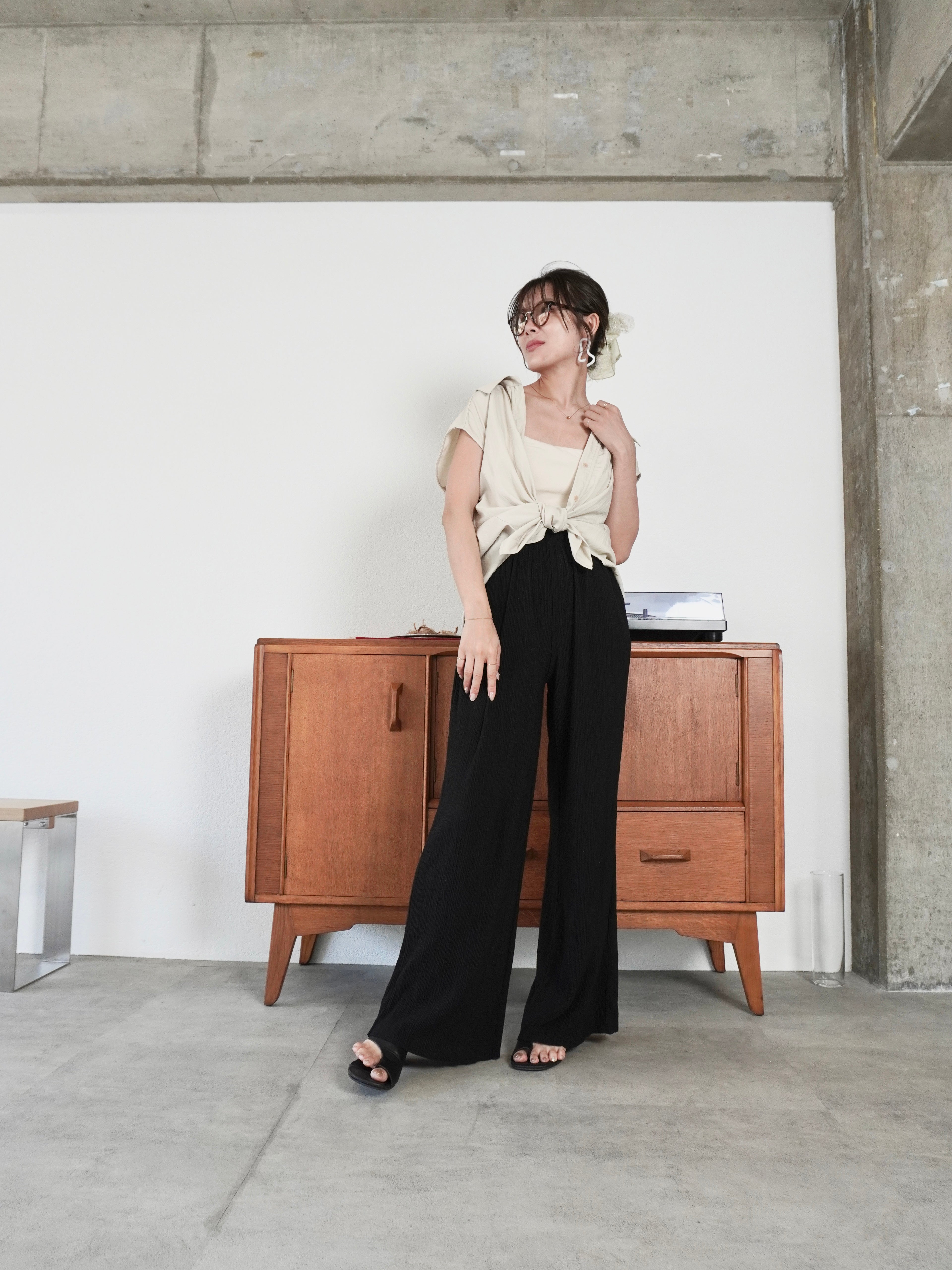 DRAWSTRING BLOUSE