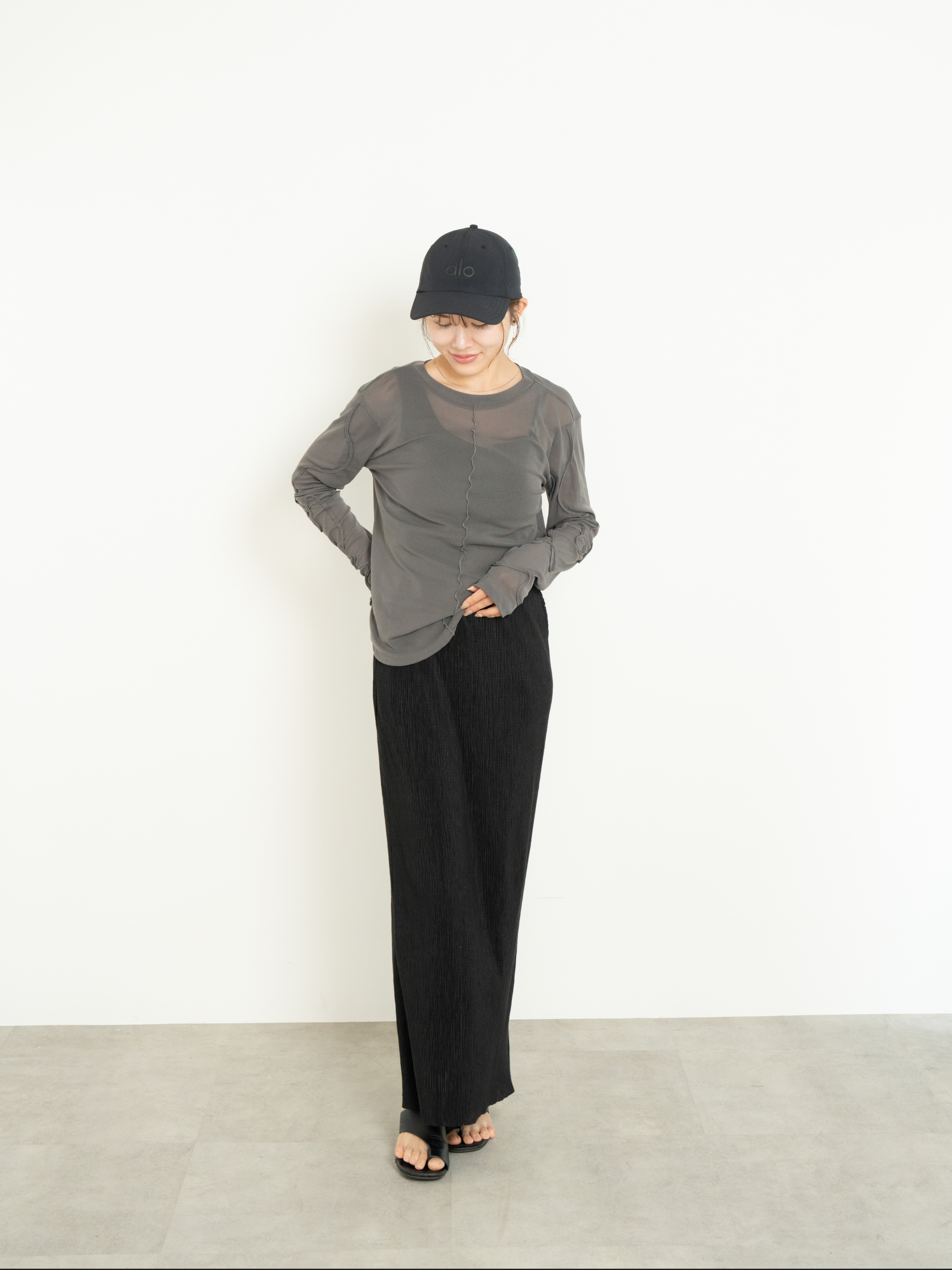 2WAY SHEER STITCH TOPS
