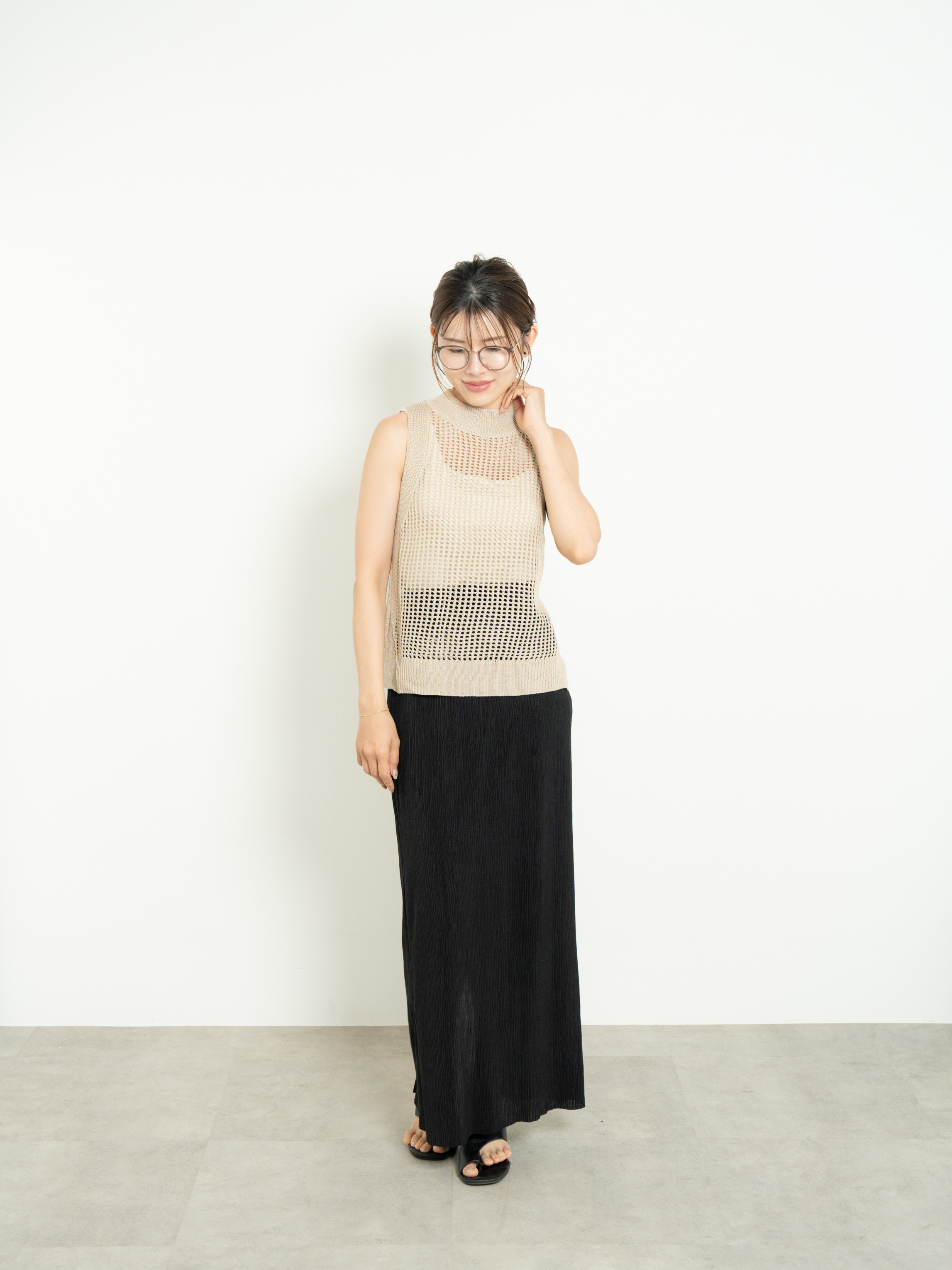 LIGHT TEXTURE PENCIL SKIRT